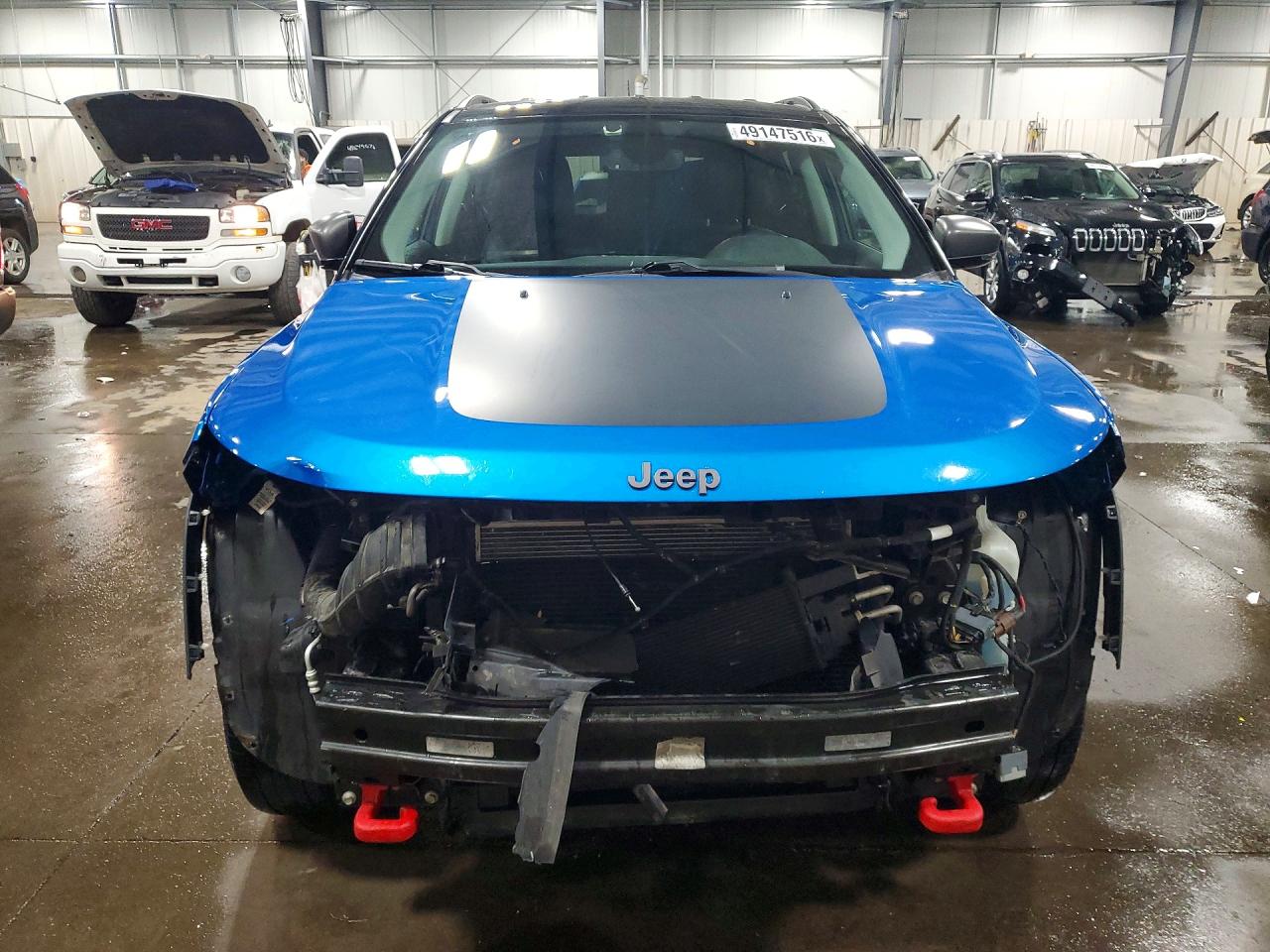 2018 Jeep Compass Trailhawk Blue vin: 3C4NJDDB3JT484854
