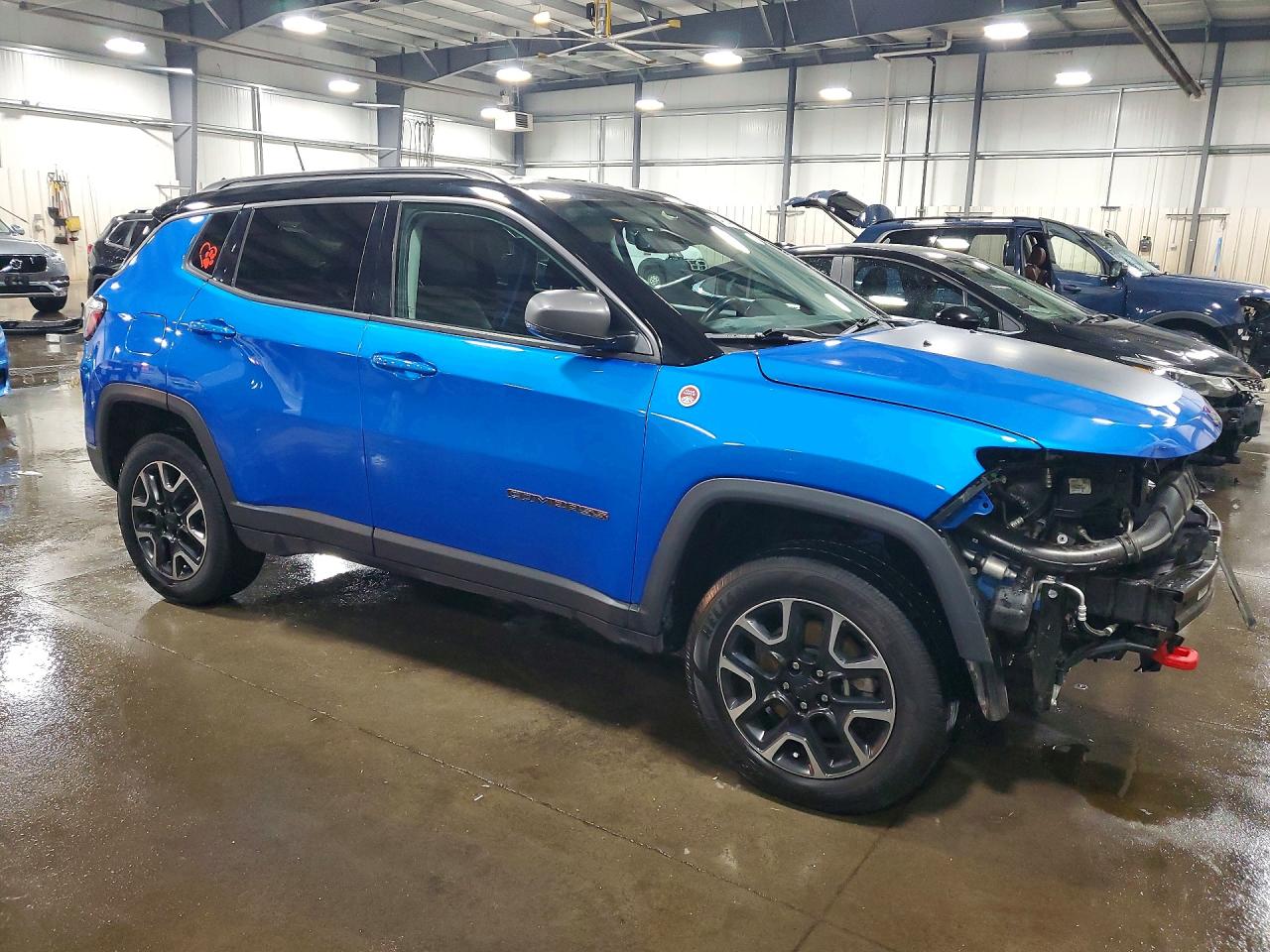 2018 Jeep Compass Trailhawk Blue vin: 3C4NJDDB3JT484854