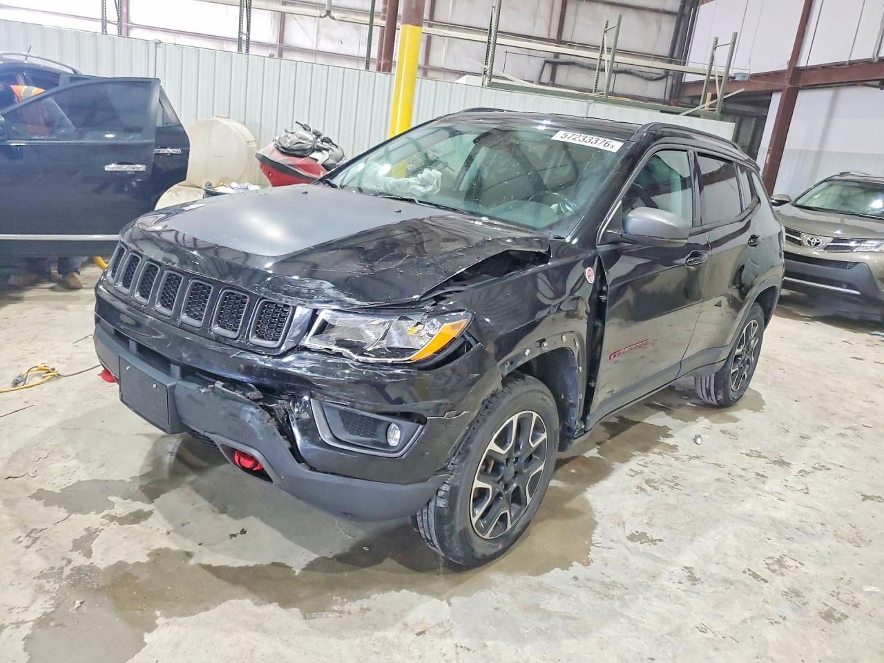 2020 Jeep Compass Trailhawk Black vin: 3C4NJDDB3LT159737