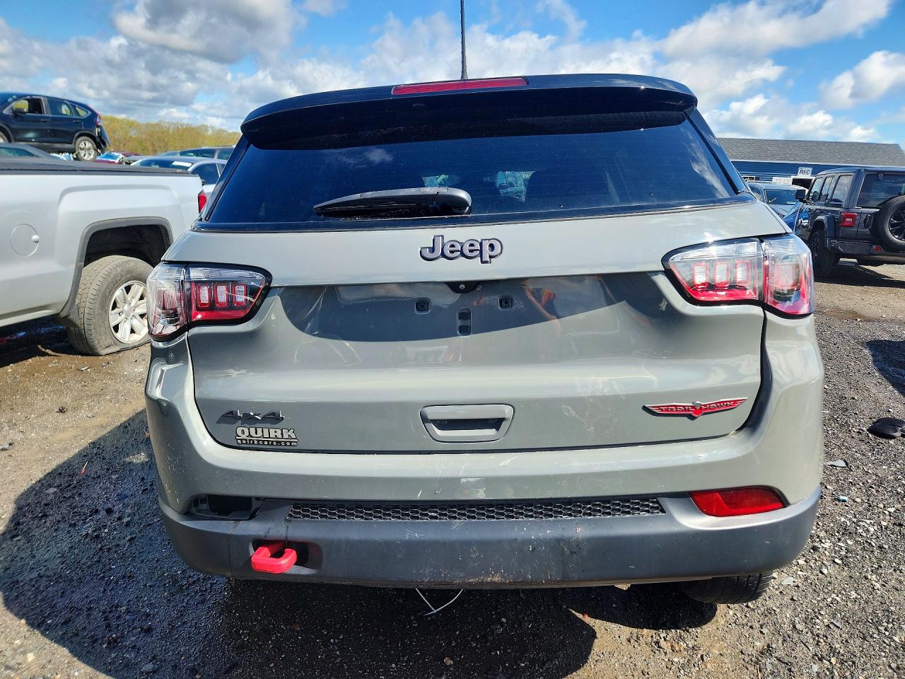 2022 Jeep Compass Trailhawk Gray vin: 3C4NJDDB3NT190134