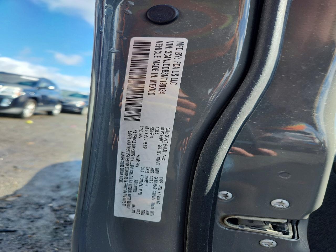 2022 Jeep Compass Trailhawk Gray vin: 3C4NJDDB3NT190134