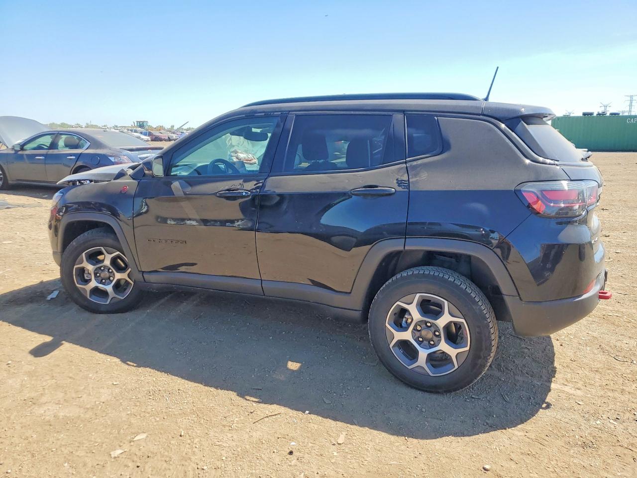 2022 Jeep Compass Trailhawk Black vin: 3C4NJDDB3NT227327