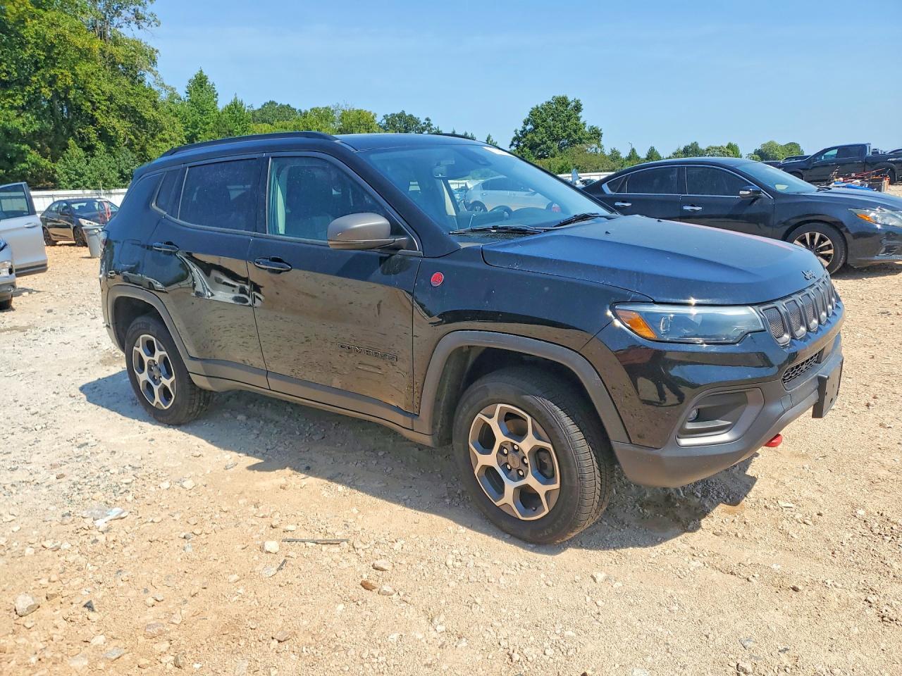 2022 Jeep Compass Trailhawk Black vin: 3C4NJDDB4NT143758