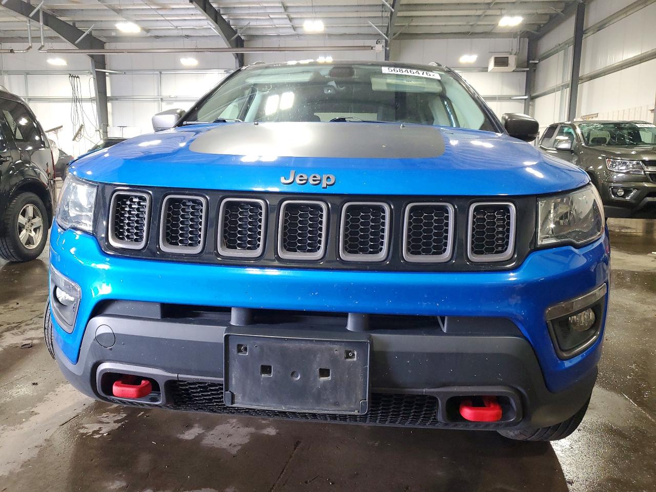 2018 Jeep Compass Trailhawk Blue vin: 3C4NJDDB5JT343462