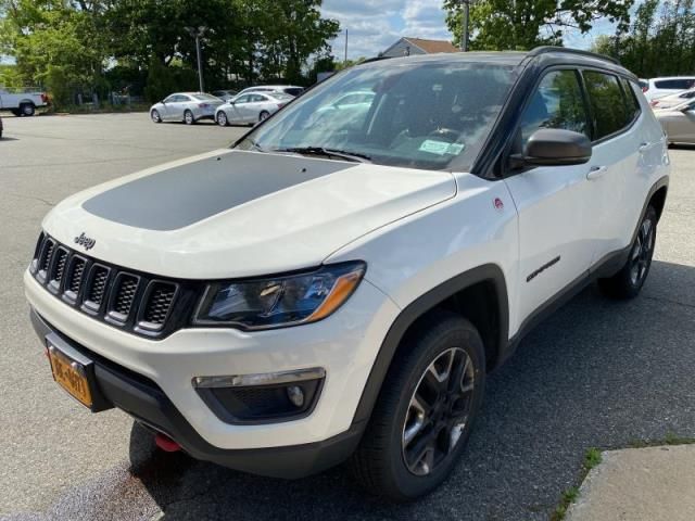 2018 Jeep Compass Trailhawk White vin: 3C4NJDDB5JT451256