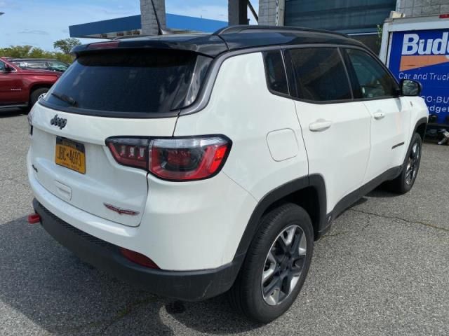 2018 Jeep Compass Trailhawk White vin: 3C4NJDDB5JT451256
