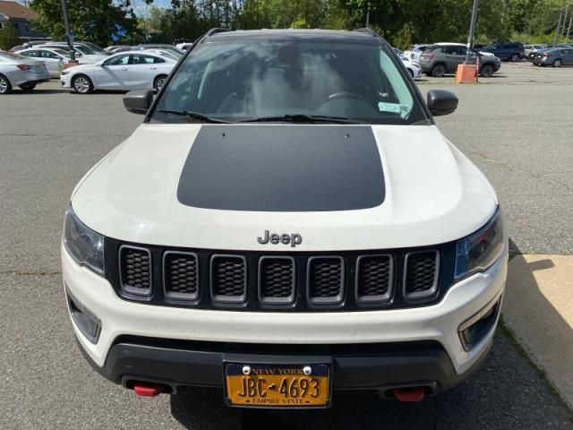 2018 Jeep Compass Trailhawk White vin: 3C4NJDDB5JT451256