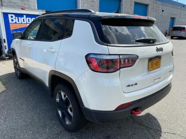 2018 Jeep Compass Trailhawk White vin: 3C4NJDDB5JT451256