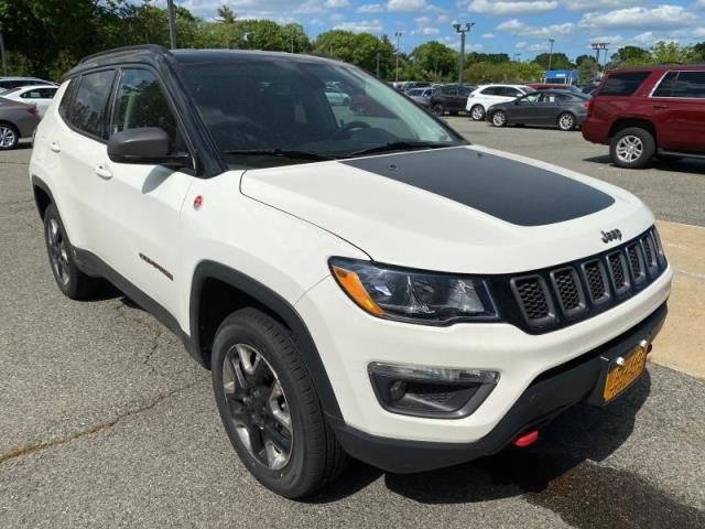 2018 Jeep Compass Trailhawk White vin: 3C4NJDDB5JT451256