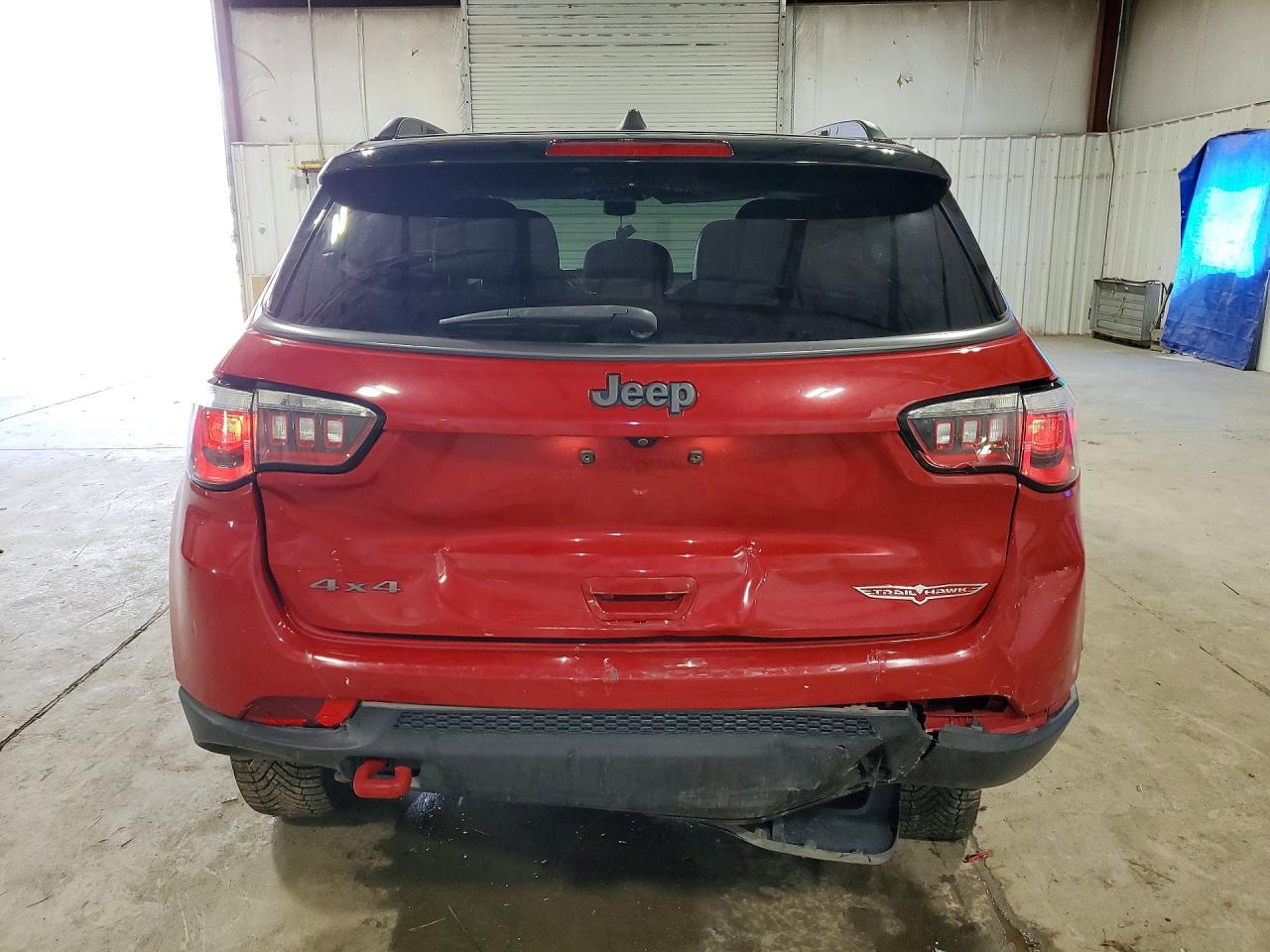 2020 Jeep Compass Trailhawk Red vin: 3C4NJDDB6LT214536