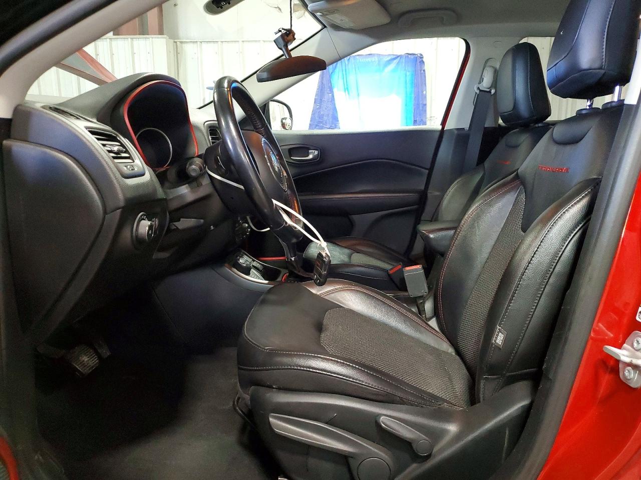 2020 Jeep Compass Trailhawk Red vin: 3C4NJDDB6LT214536