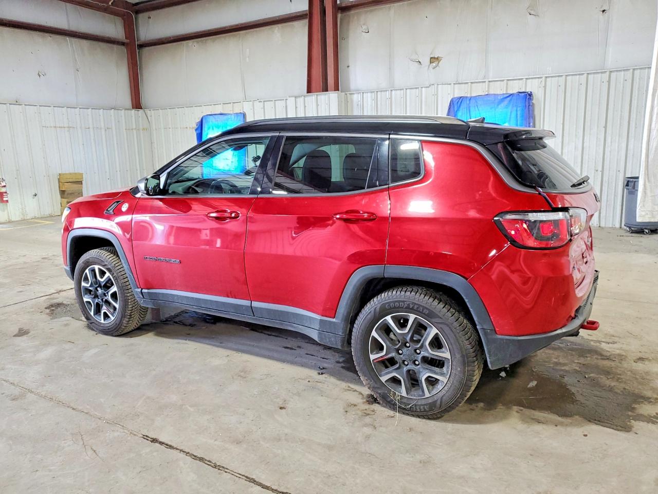 2020 Jeep Compass Trailhawk Red vin: 3C4NJDDB6LT214536