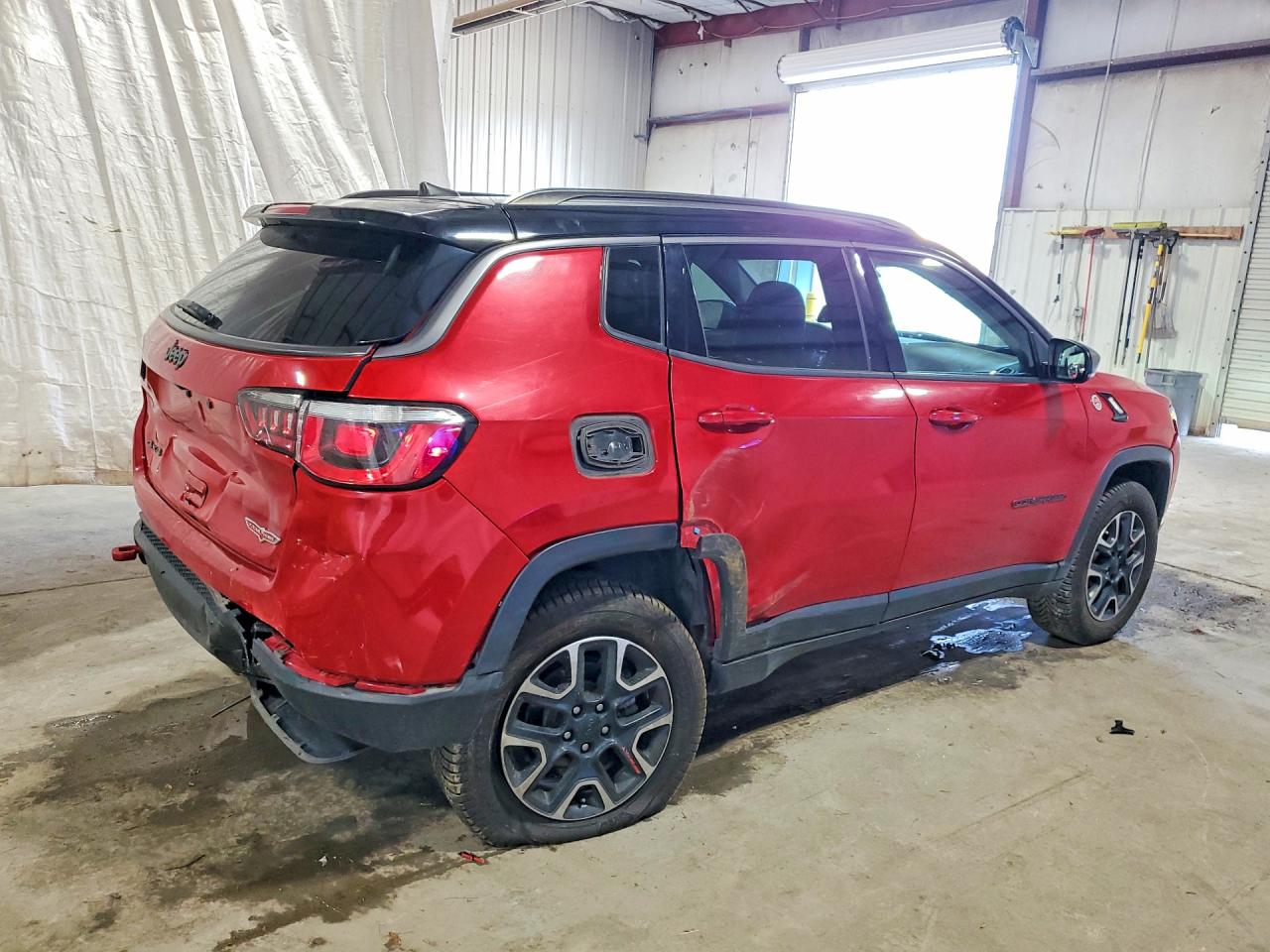 2020 Jeep Compass Trailhawk Red vin: 3C4NJDDB6LT214536