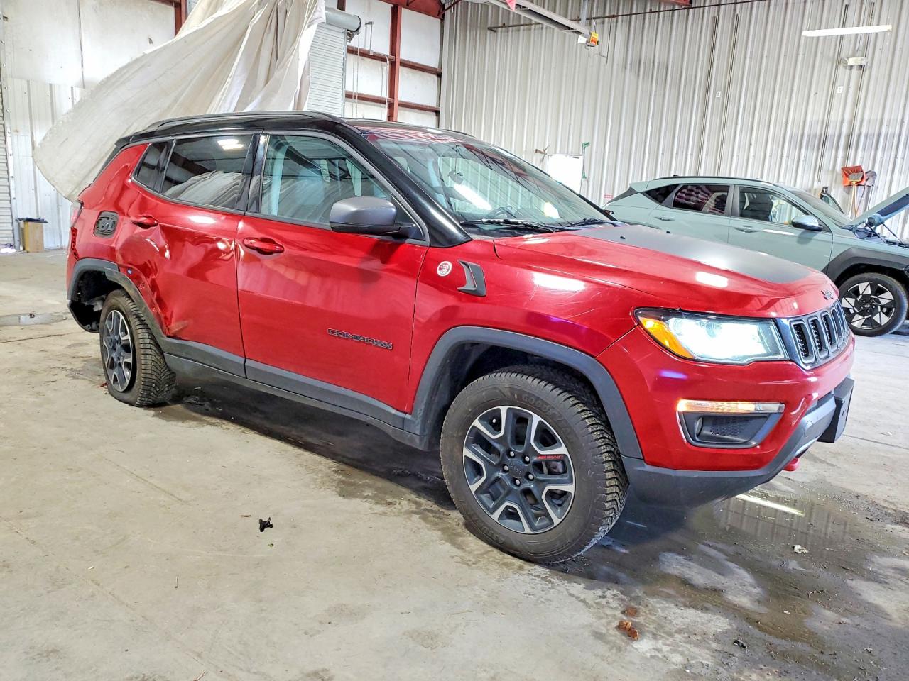 2020 Jeep Compass Trailhawk Red vin: 3C4NJDDB6LT214536