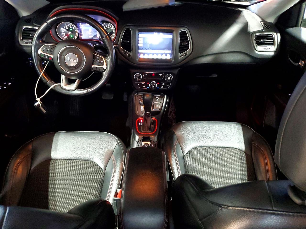 2020 Jeep Compass Trailhawk Red vin: 3C4NJDDB6LT214536