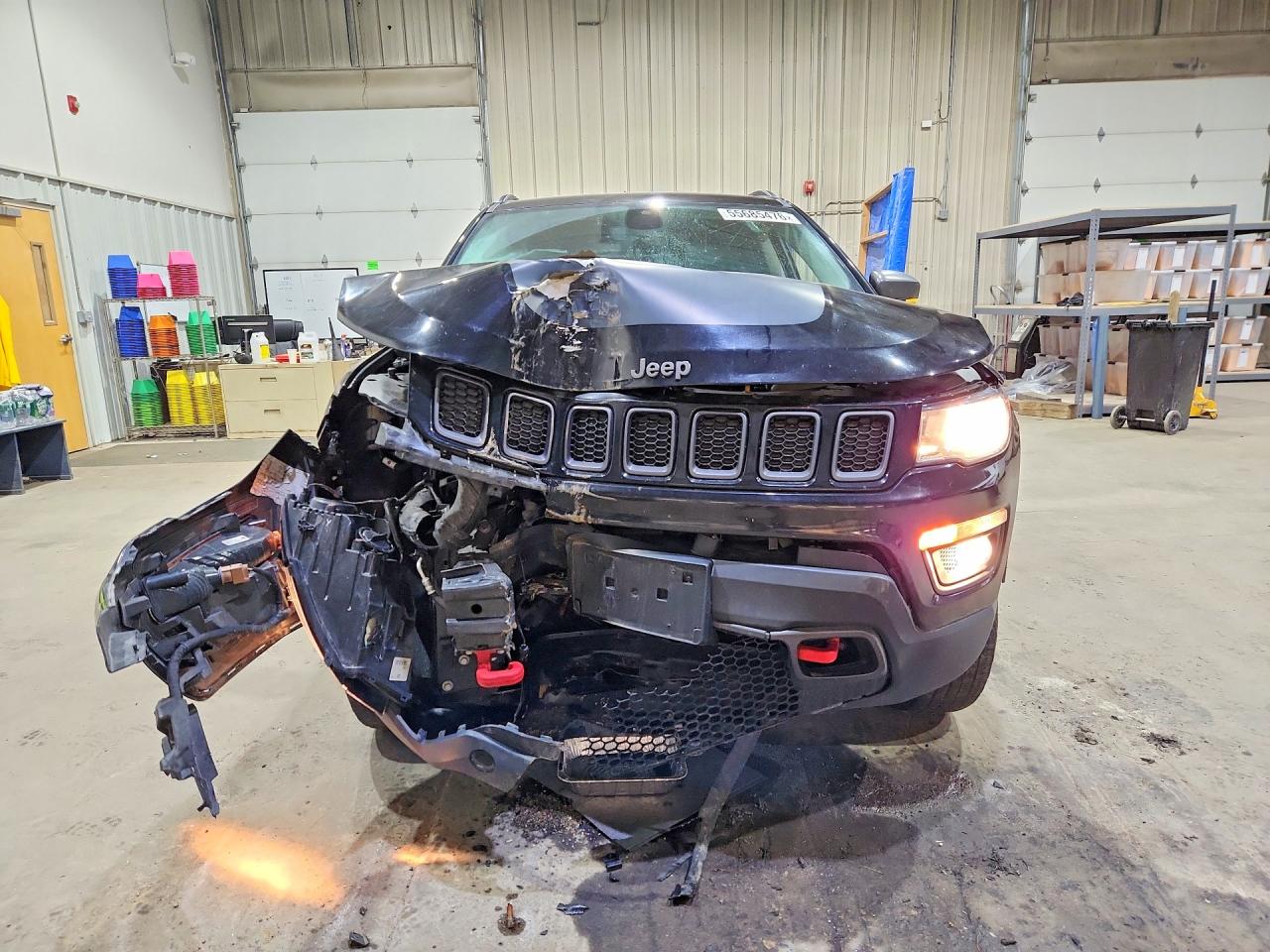 2020 Jeep Compass Trailhawk Black vin: 3C4NJDDB7LT234648