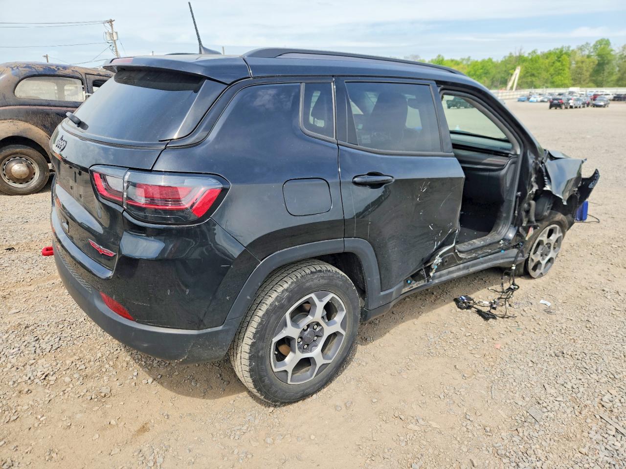 2022 Jeep Compass Trailhawk Black vin: 3C4NJDDB8NT226514