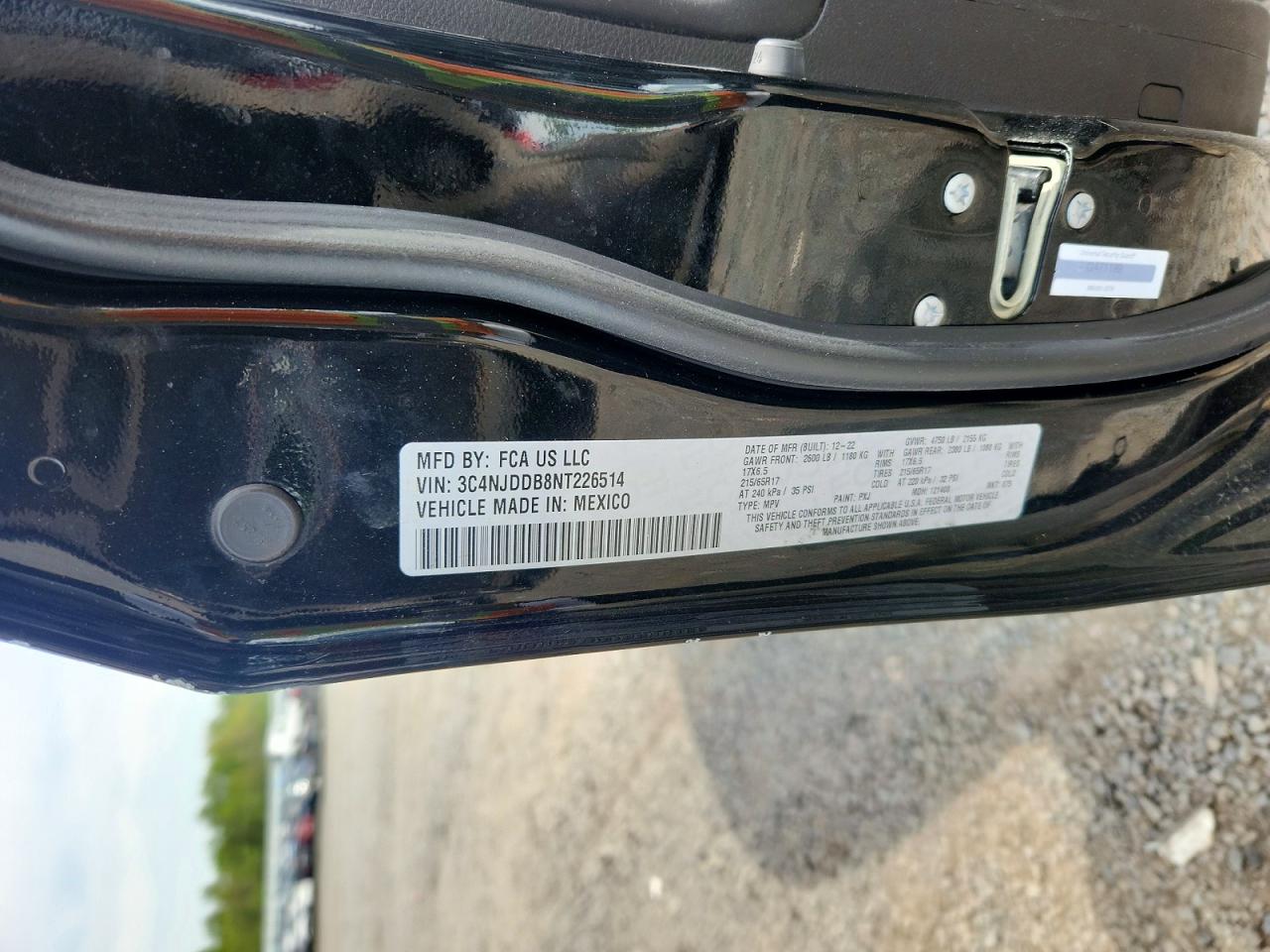 2022 Jeep Compass Trailhawk Black vin: 3C4NJDDB8NT226514