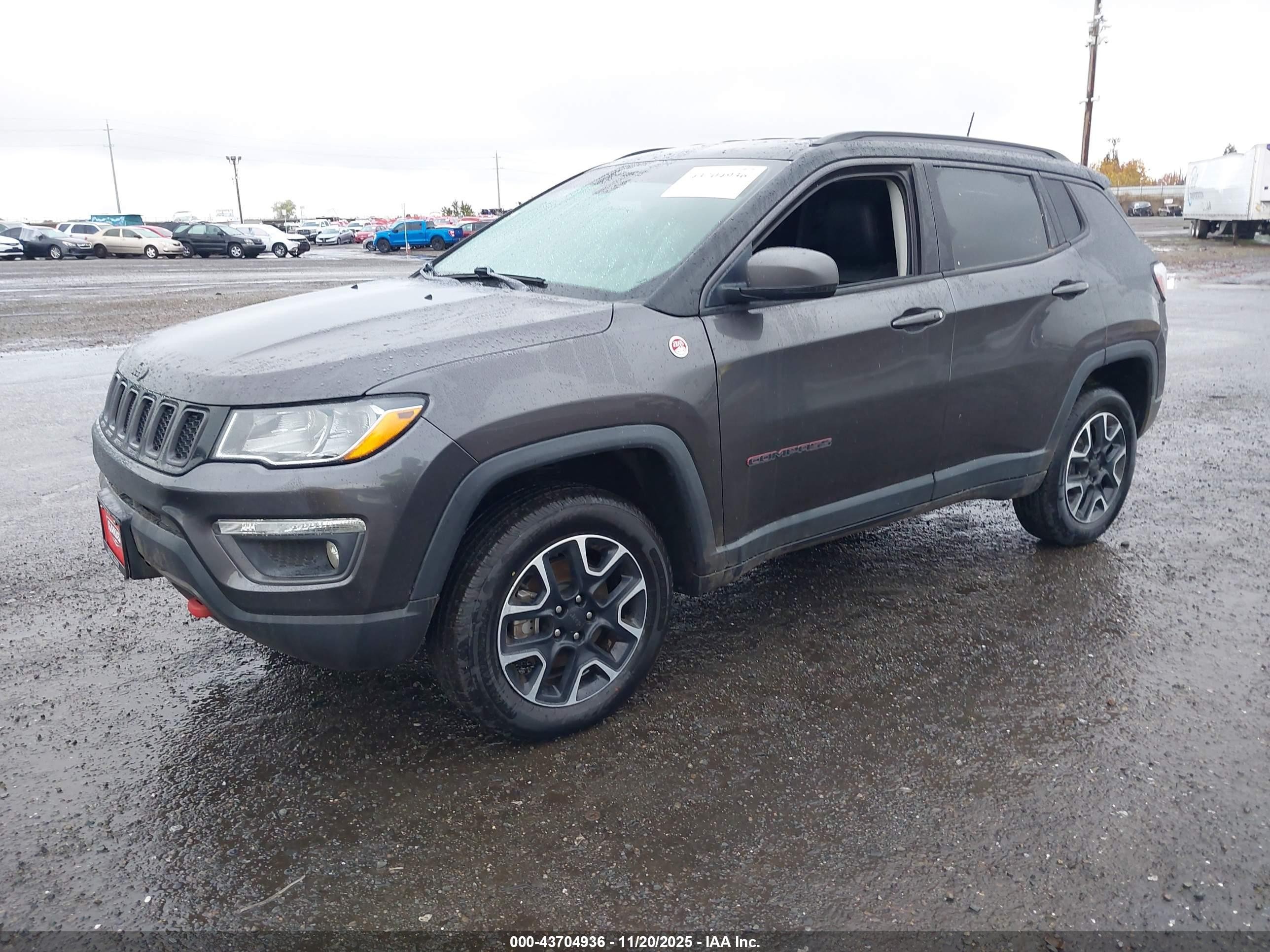 2020 Jeep Compass Trailhawk 4x4 Gray vin: 3C4NJDDB9LT170726