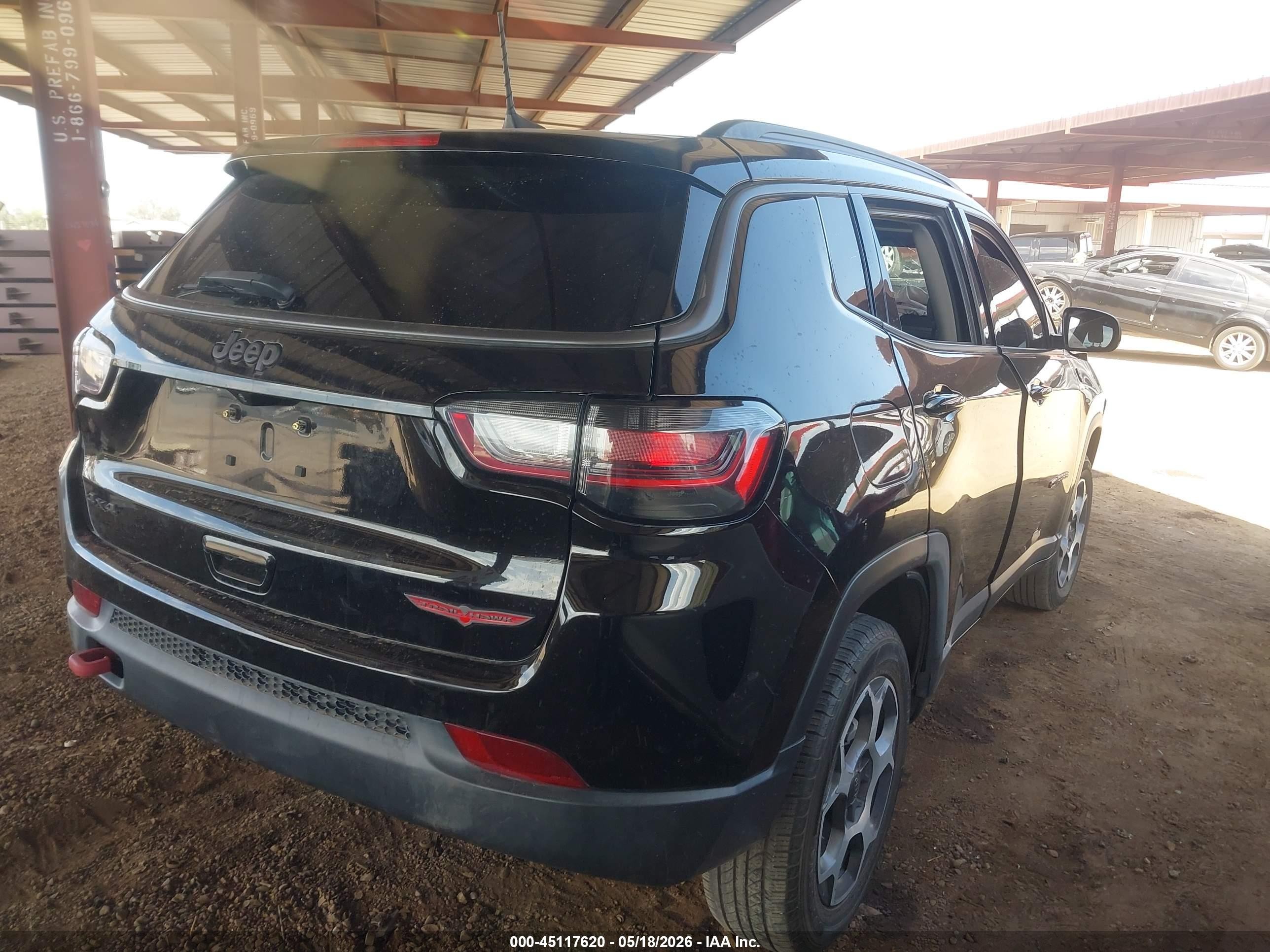 2022 Jeep Compass Trailhawk 4x4 Черный vin: 3C4NJDDB9NT163360