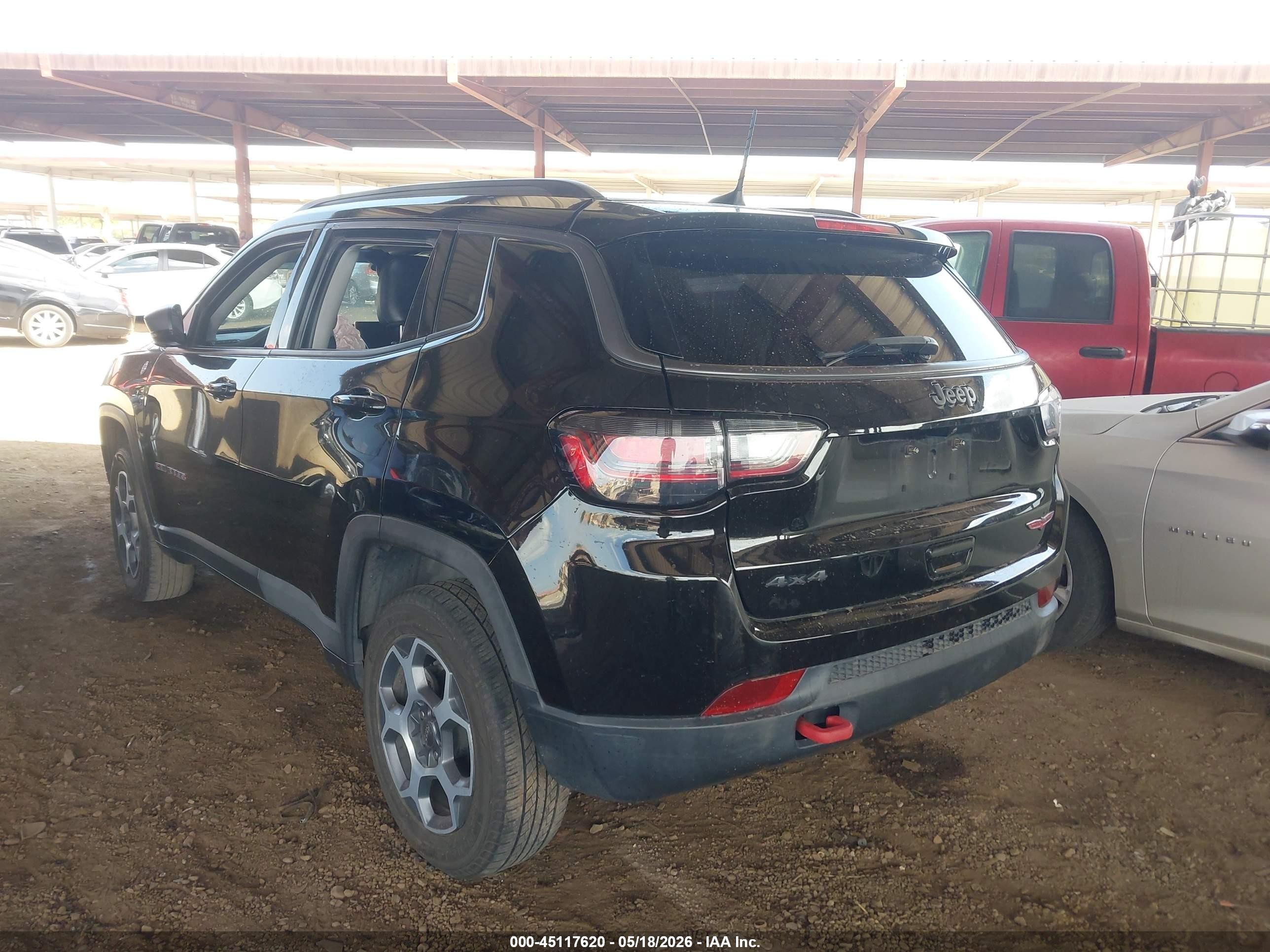 2022 Jeep Compass Trailhawk 4x4 Черный vin: 3C4NJDDB9NT163360