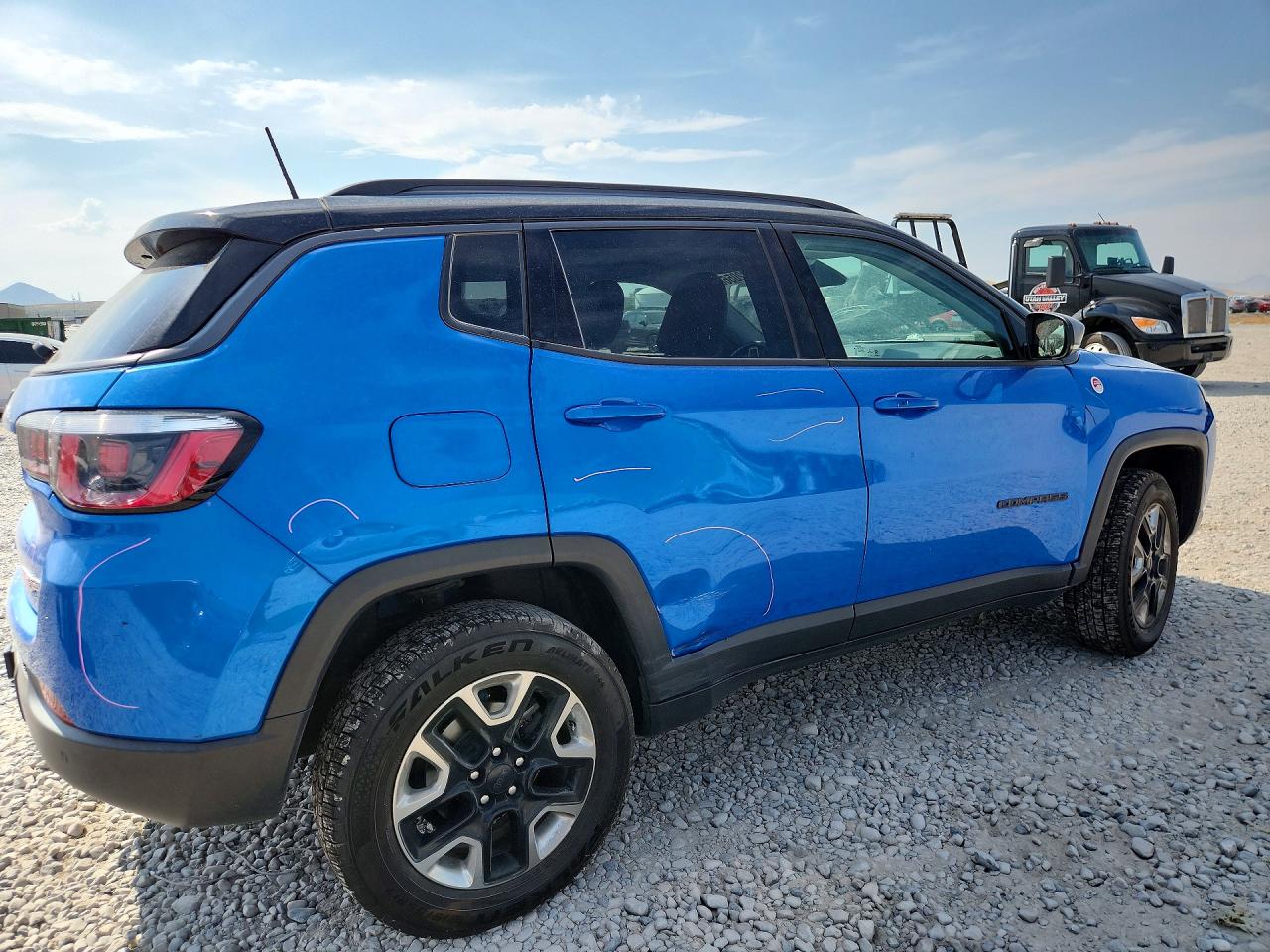 2018 Jeep Compass Trailhawk Синий vin: 3C4NJDDBXJT232745