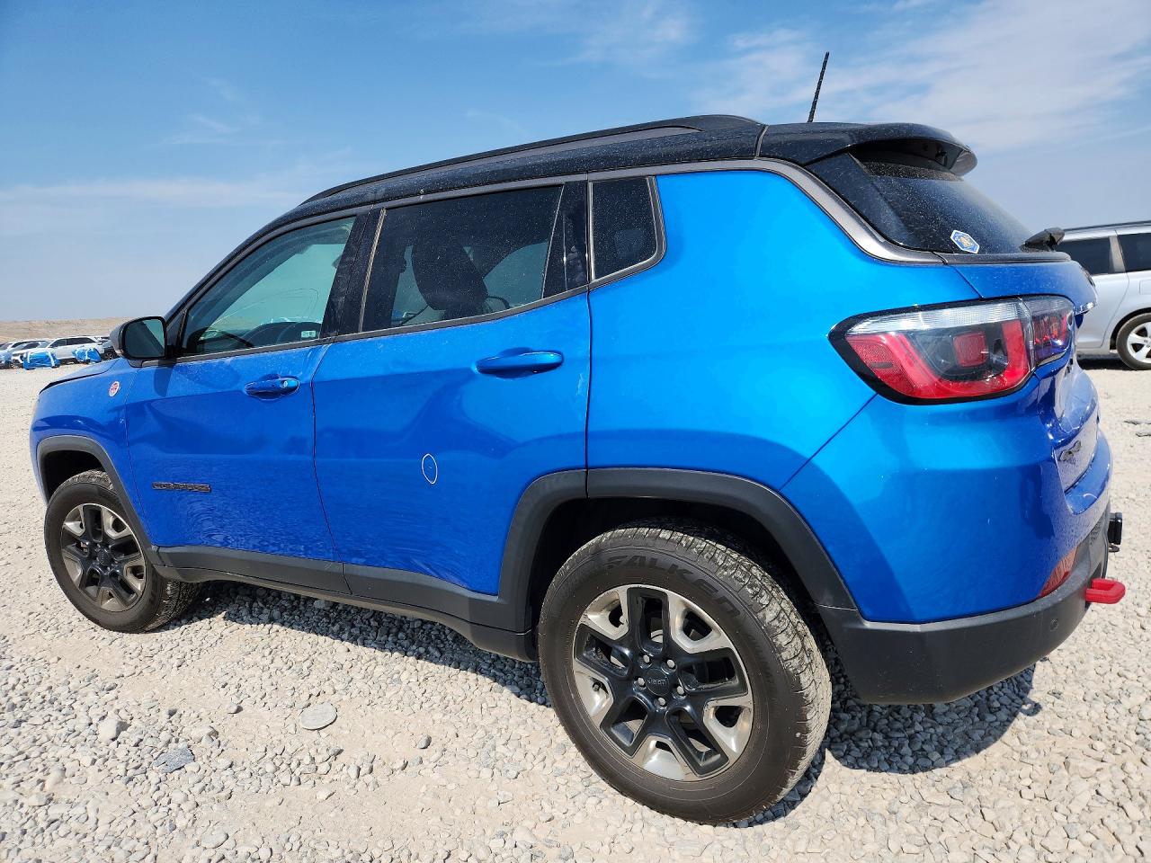 2018 Jeep Compass Trailhawk Синий vin: 3C4NJDDBXJT232745