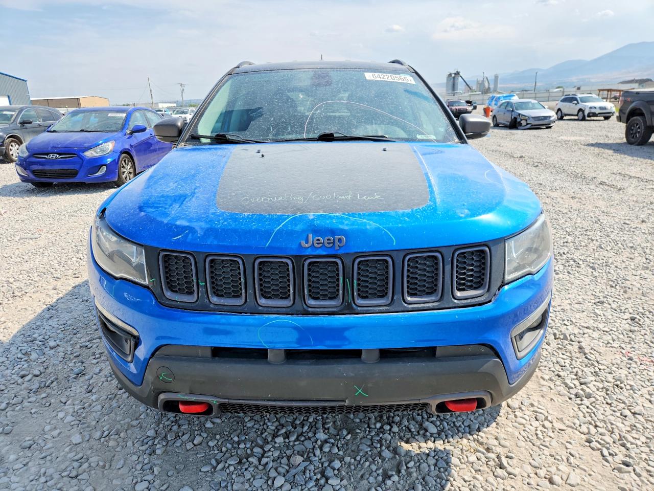 2018 Jeep Compass Trailhawk Синий vin: 3C4NJDDBXJT232745