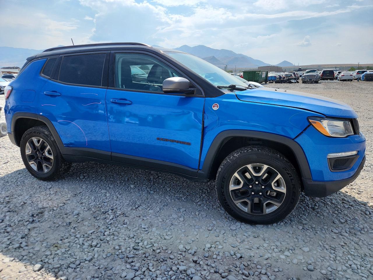 2018 Jeep Compass Trailhawk Синий vin: 3C4NJDDBXJT232745