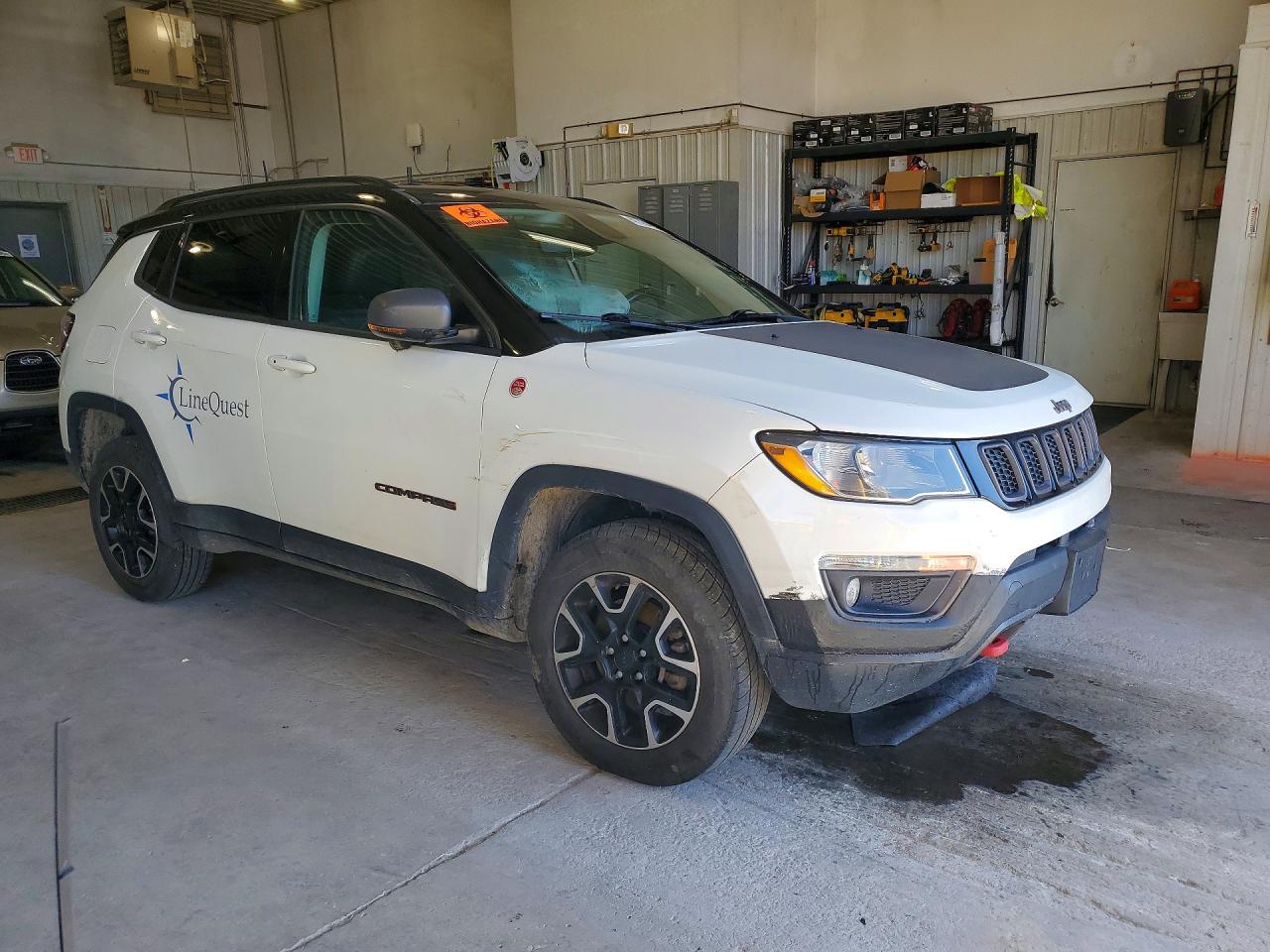 2020 Jeep Compass Trailhawk Белый vin: 3C4NJDDBXLT163381