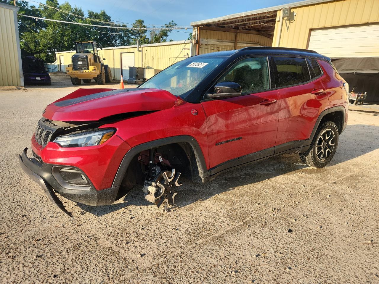 2025 Jeep Compass Trailhawk Red vin: 3C4NJDDN0ST522732 Damage: Left Front Fender, Dent(S) W/ Paint Dmg, 3 To 4 Inches