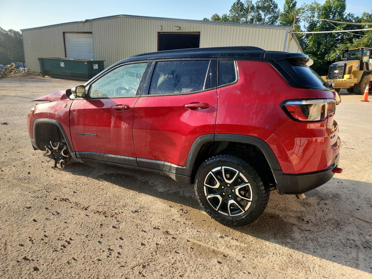 2025 Jeep Compass Trailhawk Red vin: 3C4NJDDN0ST522732 Damage: Left Qtr Panel, Heavy Scratch, 2 To 3 Inches