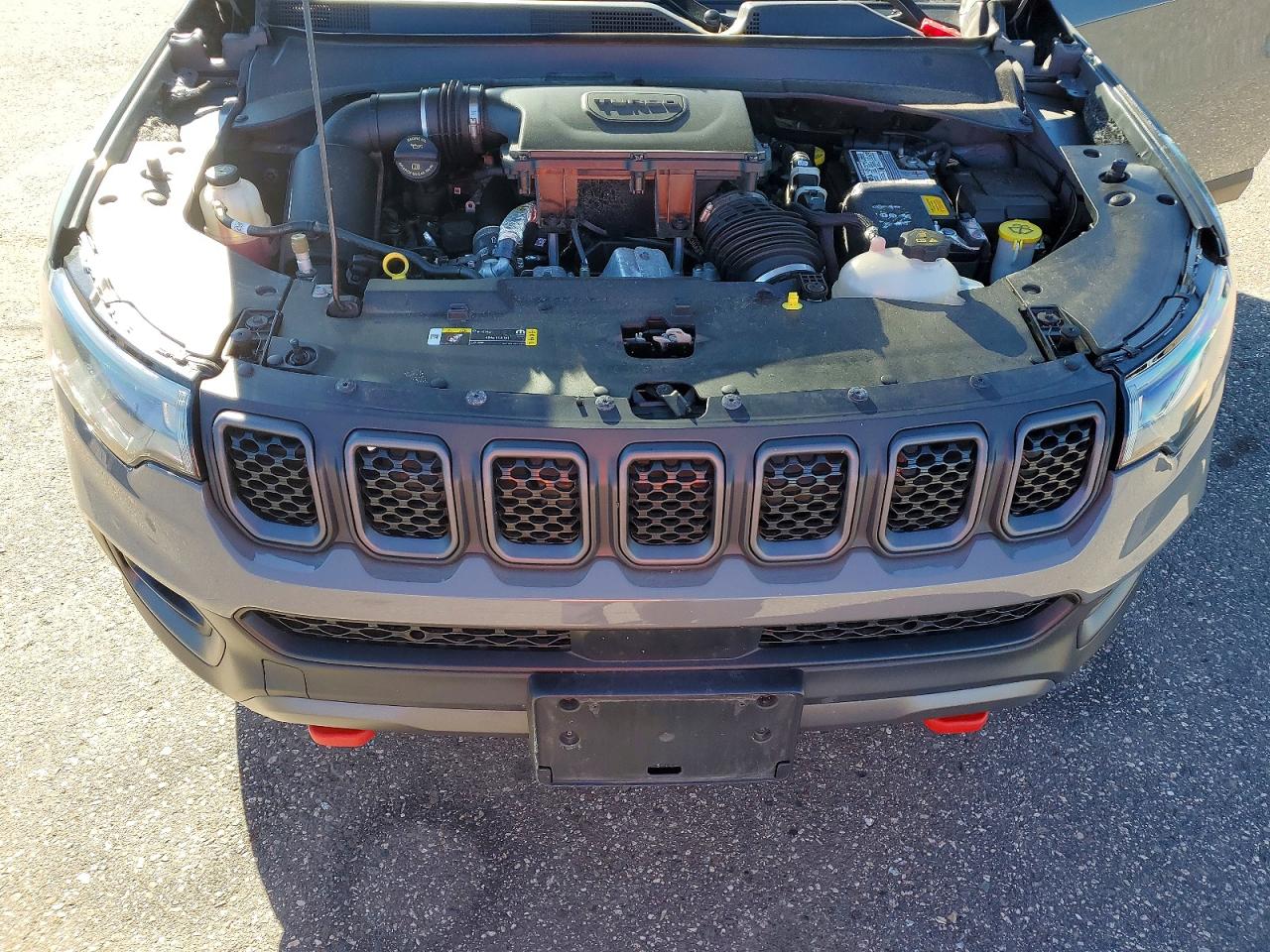 2023 Jeep Compass Trailhawk Gray vin: 3C4NJDDN3PT572516