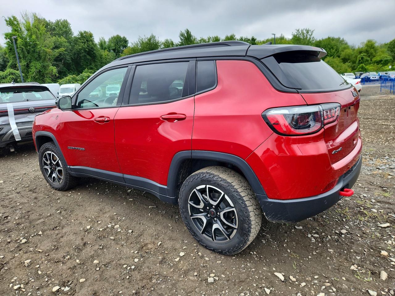 2025 Jeep Compass Trailhawk Red vin: 3C4NJDDN4ST593478