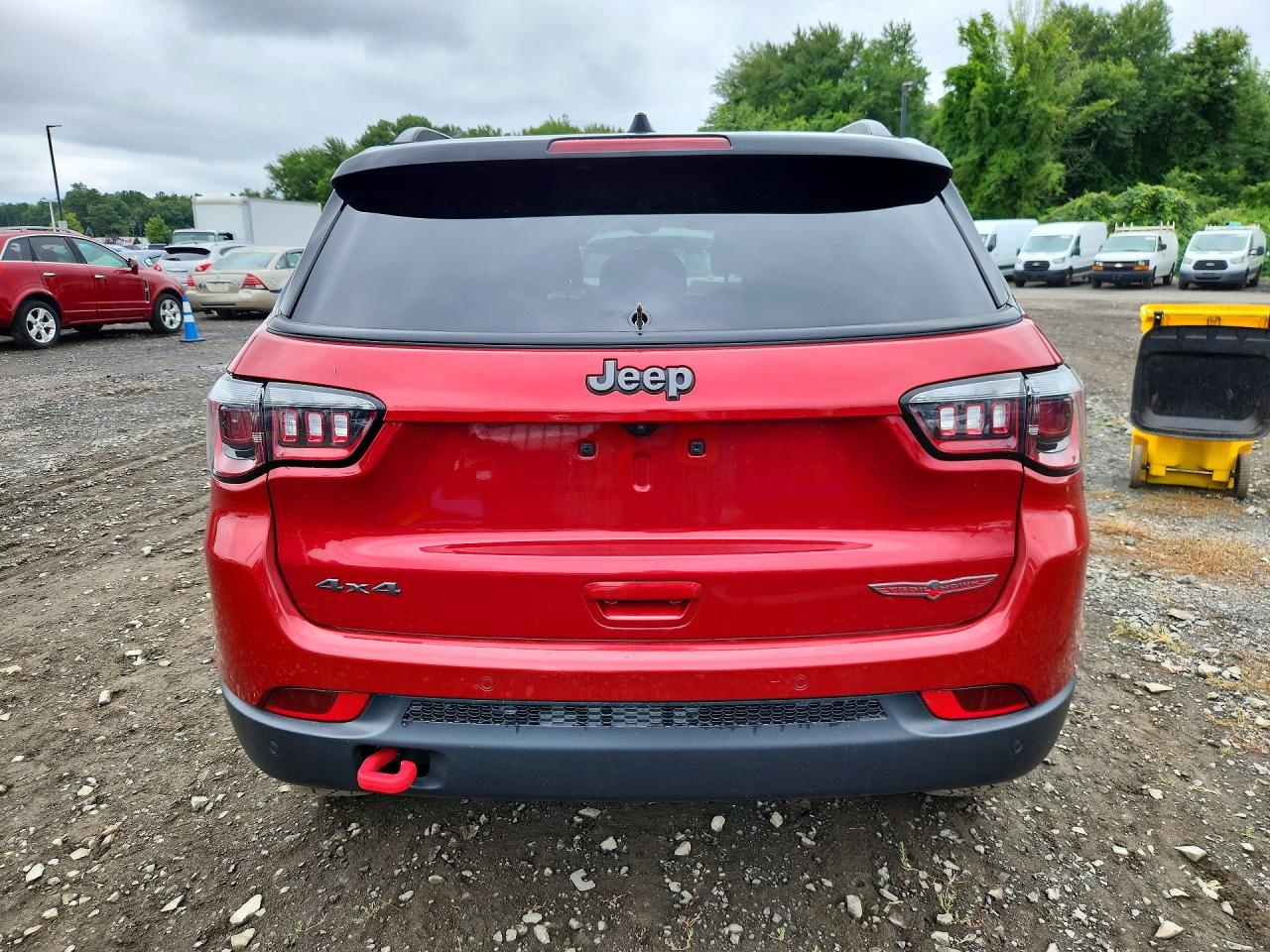2025 Jeep Compass Trailhawk Red vin: 3C4NJDDN4ST593478
