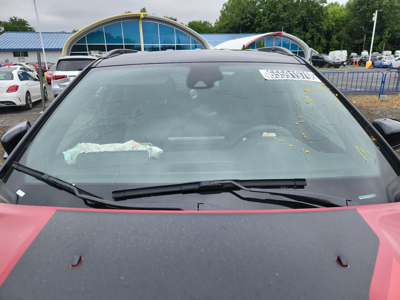 2025 Jeep Compass Trailhawk Red vin: 3C4NJDDN4ST593478 Damage: Windshield, Broken, Replacement Required