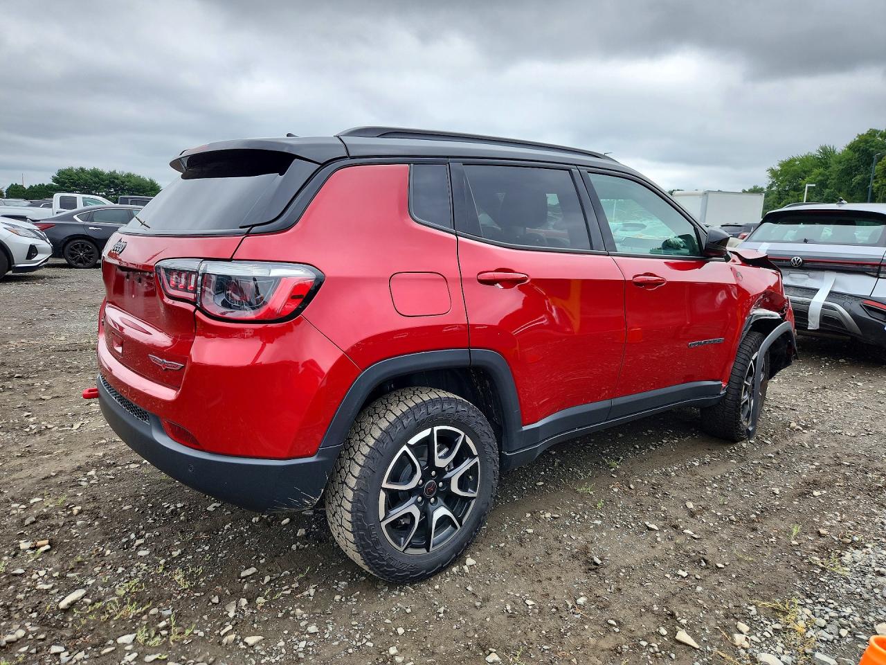2025 Jeep Compass Trailhawk Red vin: 3C4NJDDN4ST593478