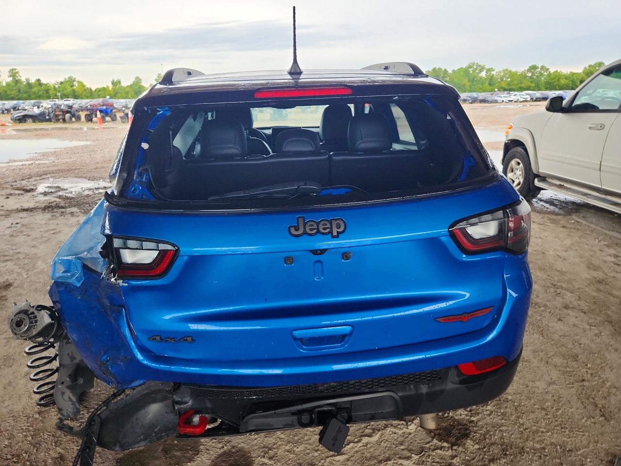 2023 Jeep Compass Trailhawk Синий vin: 3C4NJDDN6PT545004