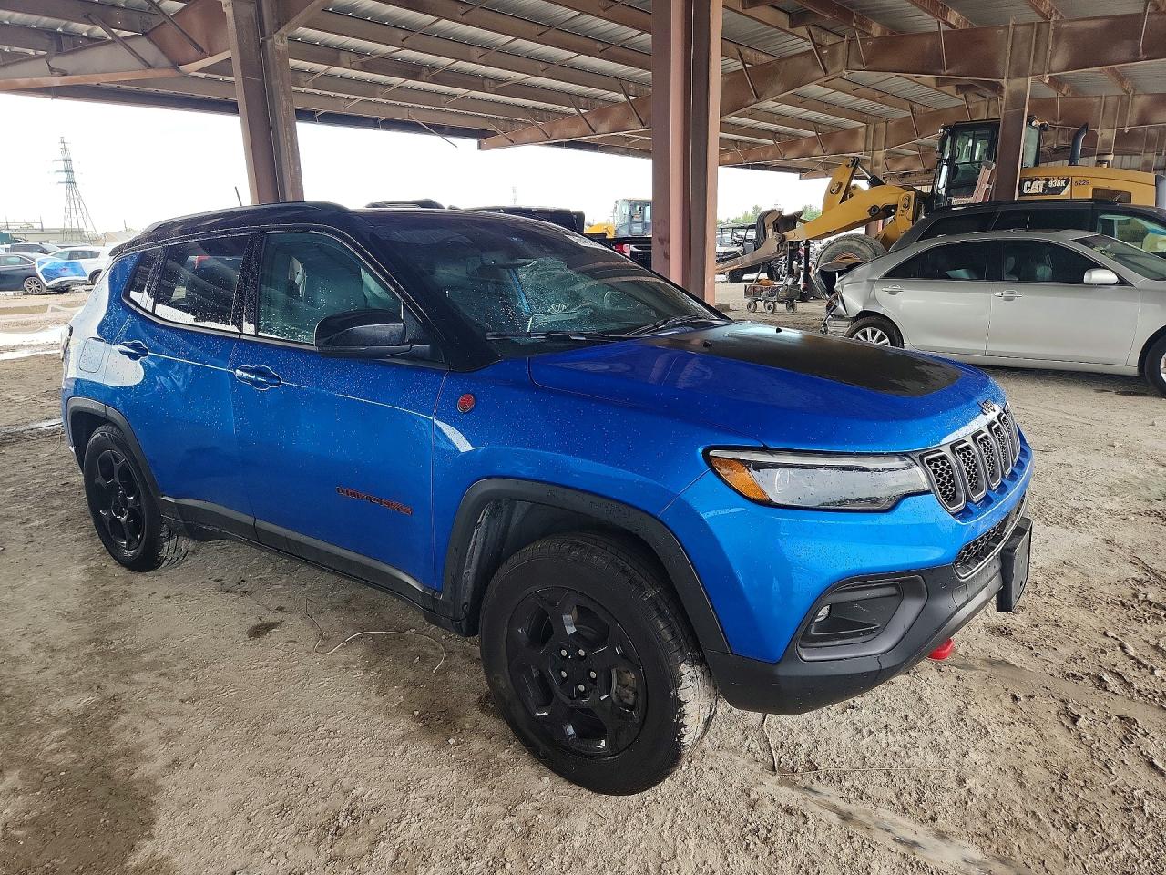 2023 Jeep Compass Trailhawk Синий vin: 3C4NJDDN6PT545004