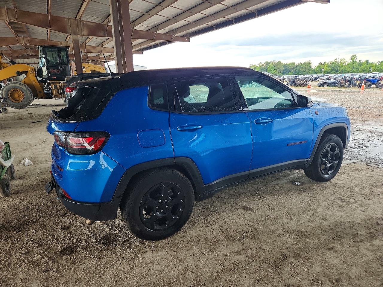 2023 Jeep Compass Trailhawk Синий vin: 3C4NJDDN6PT545004