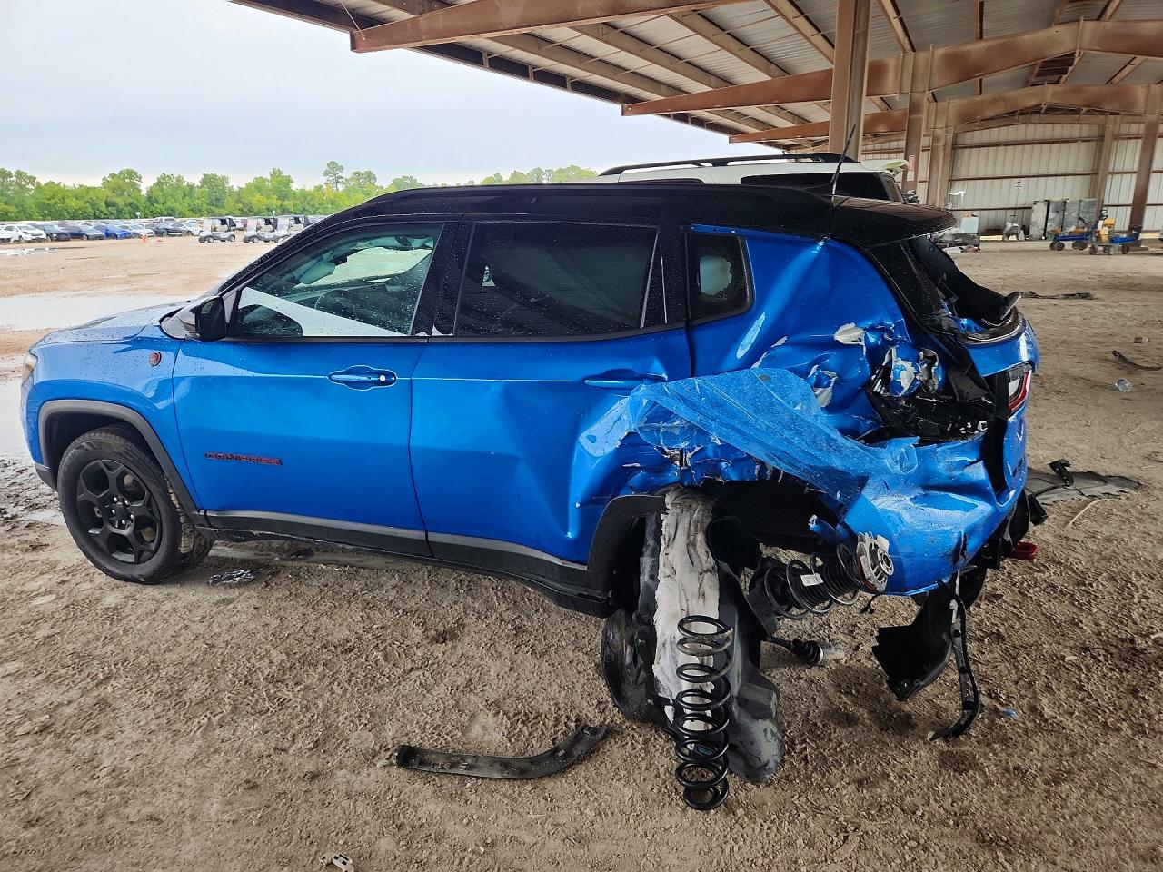 2023 Jeep Compass Trailhawk Синий vin: 3C4NJDDN6PT545004