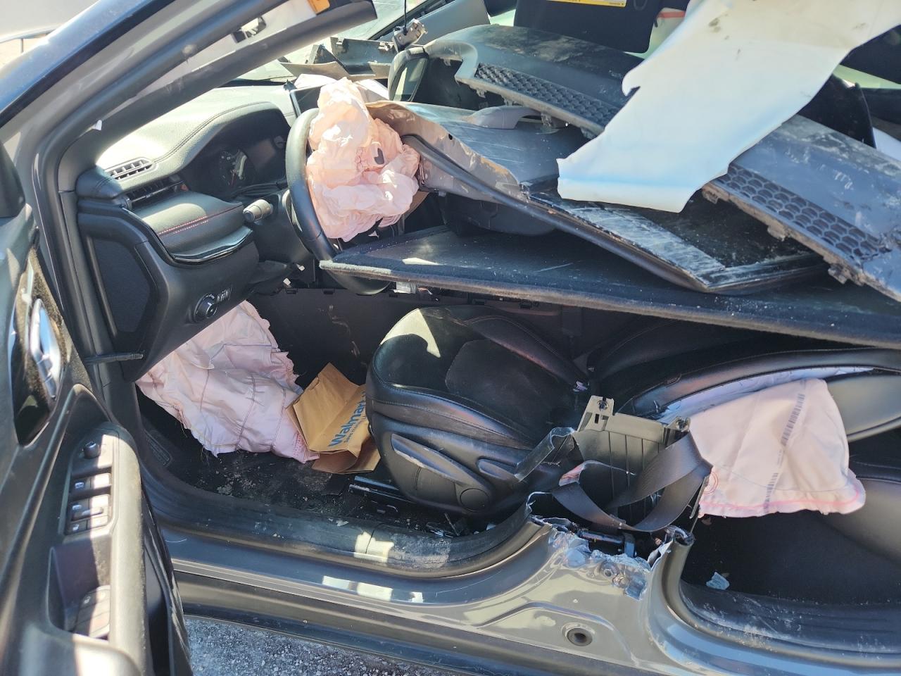 2023 Jeep Compass Trailhawk Gray vin: 3C4NJDDNXPT565790 Damage: Left Side Curtain Air Bag, Deployed, Replacement Required