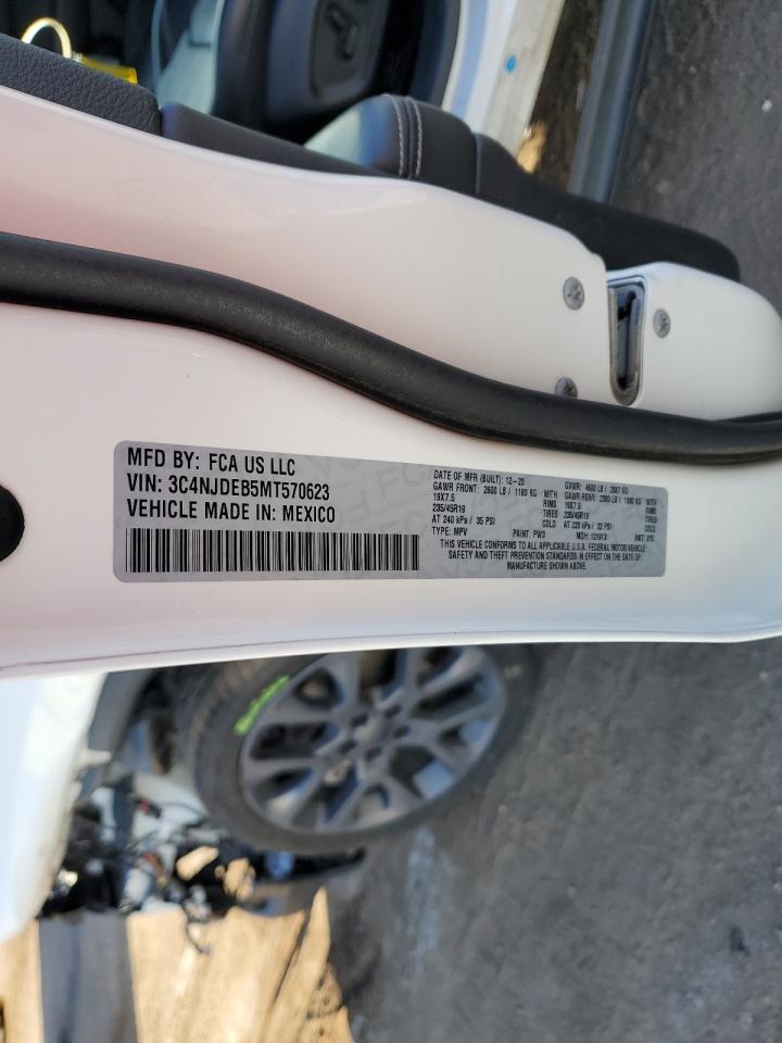 2021 Jeep Compass 80th Edition White vin: 3C4NJDEB5MT570623
