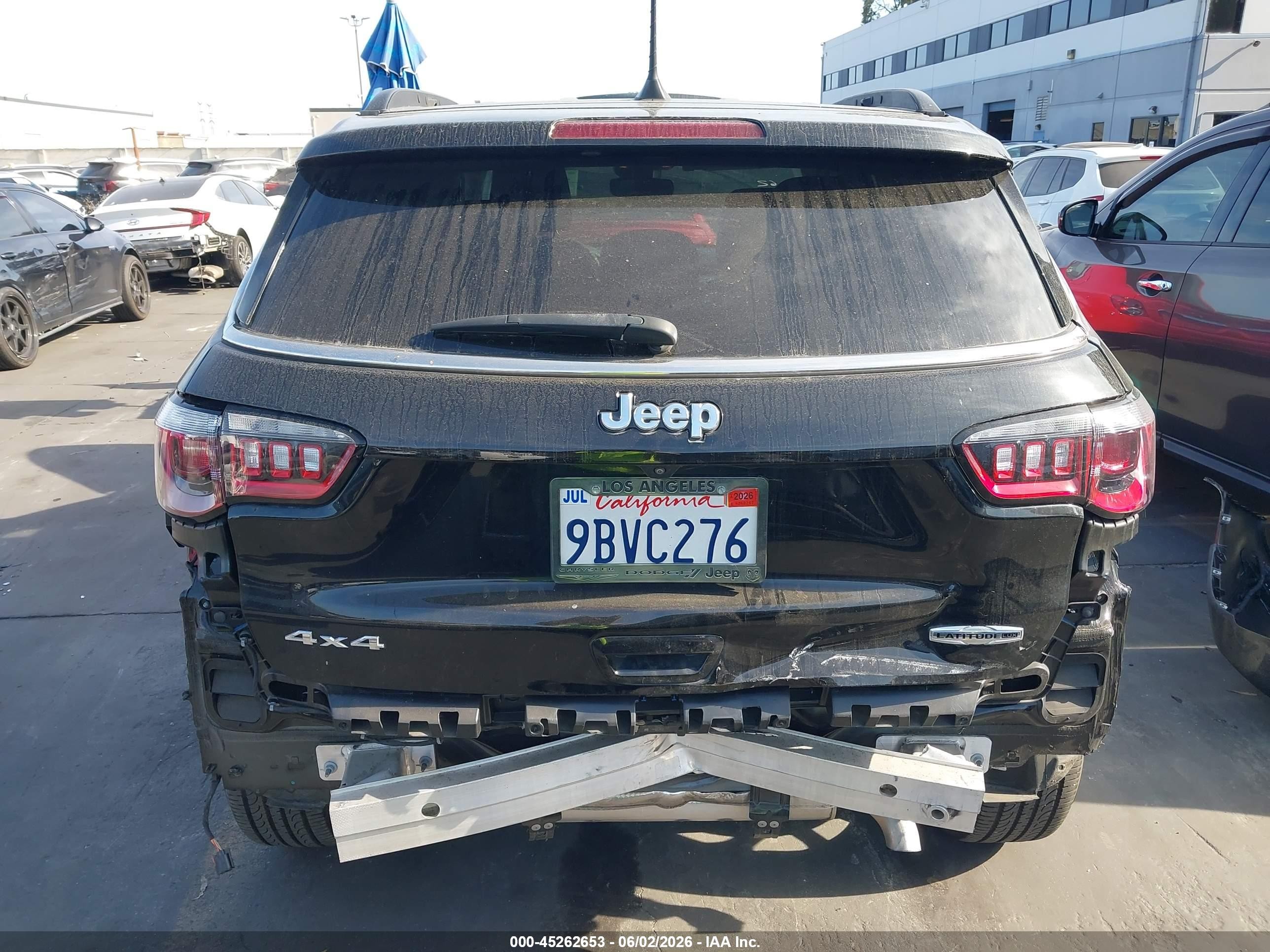 2022 Jeep Compass Latitude Lux 4x4 Black vin: 3C4NJDFB0NT177287