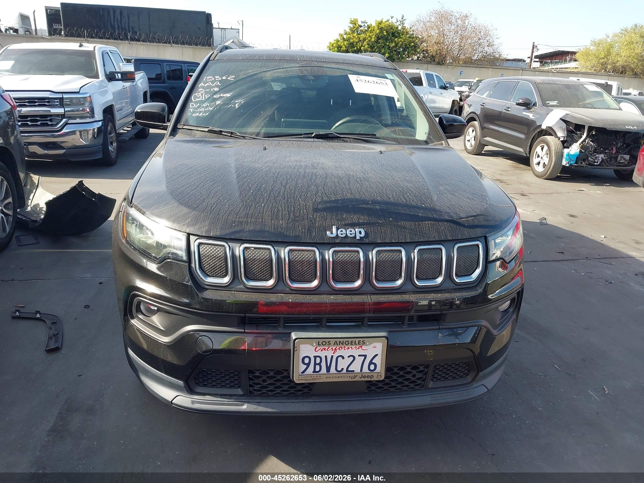 2022 Jeep Compass Latitude Lux 4x4 Black vin: 3C4NJDFB0NT177287