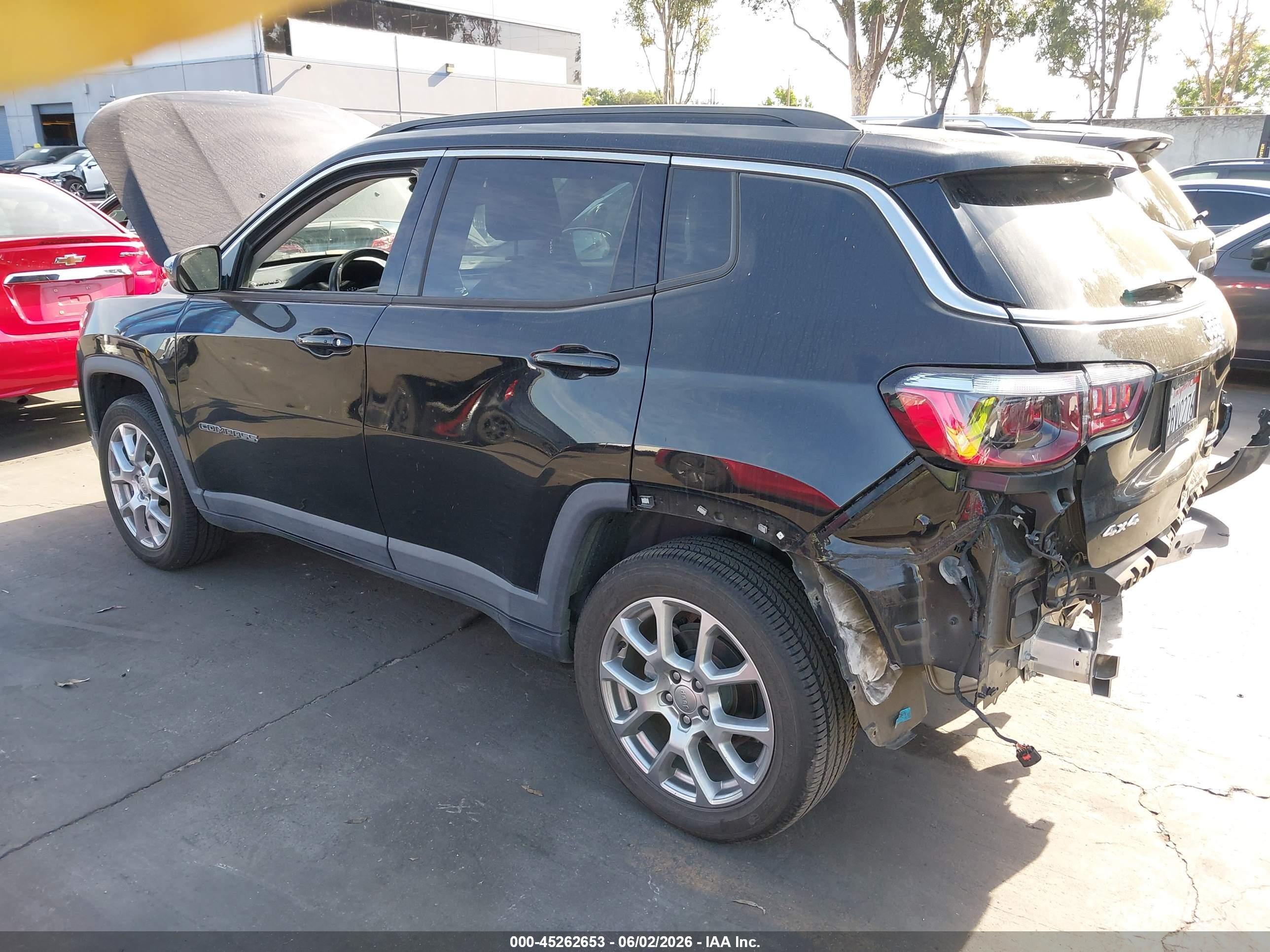 2022 Jeep Compass Latitude Lux 4x4 Black vin: 3C4NJDFB0NT177287