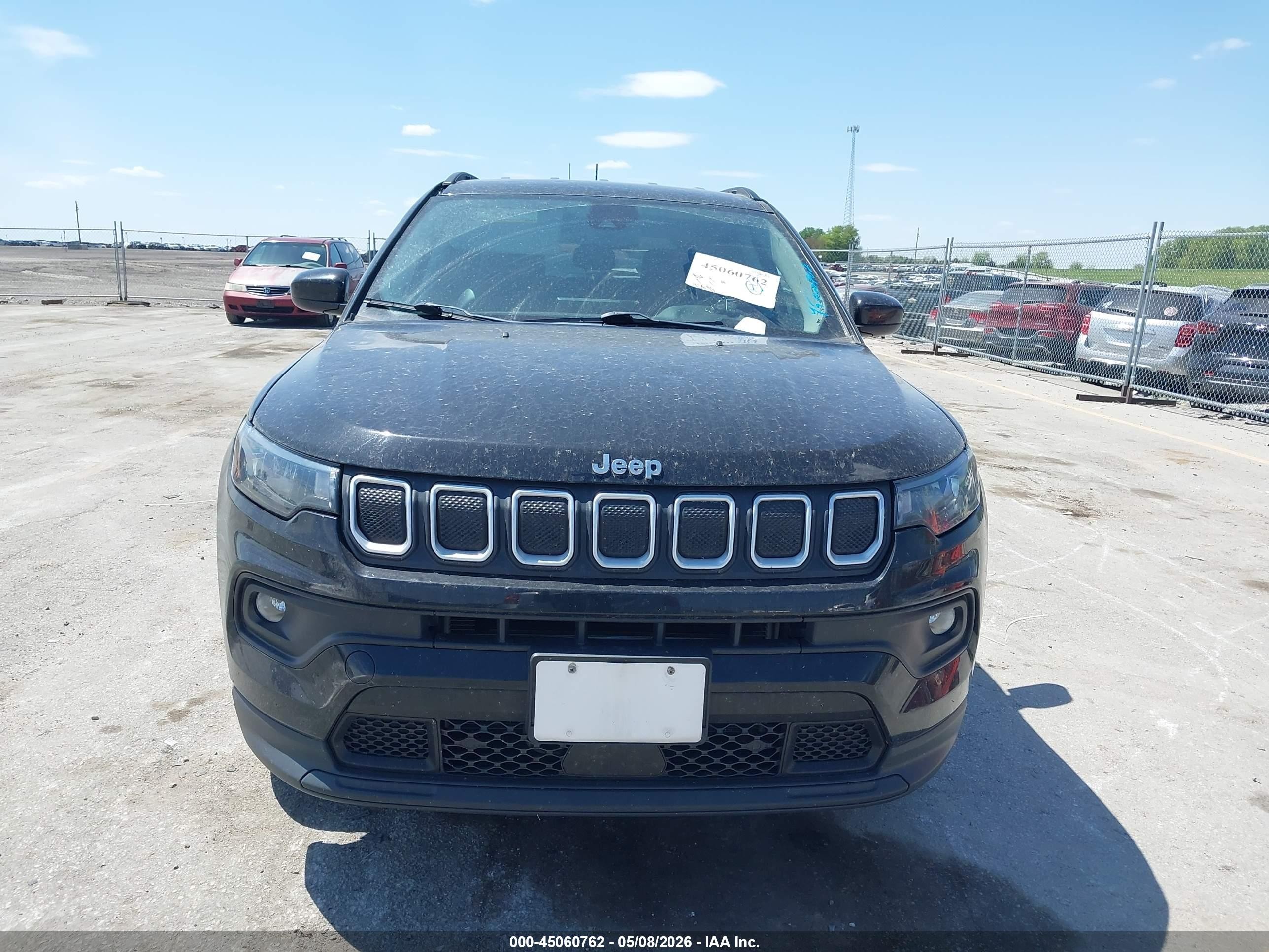 2022 Jeep Compass Latitude Lux 4x4 Black vin: 3C4NJDFB7NT135523