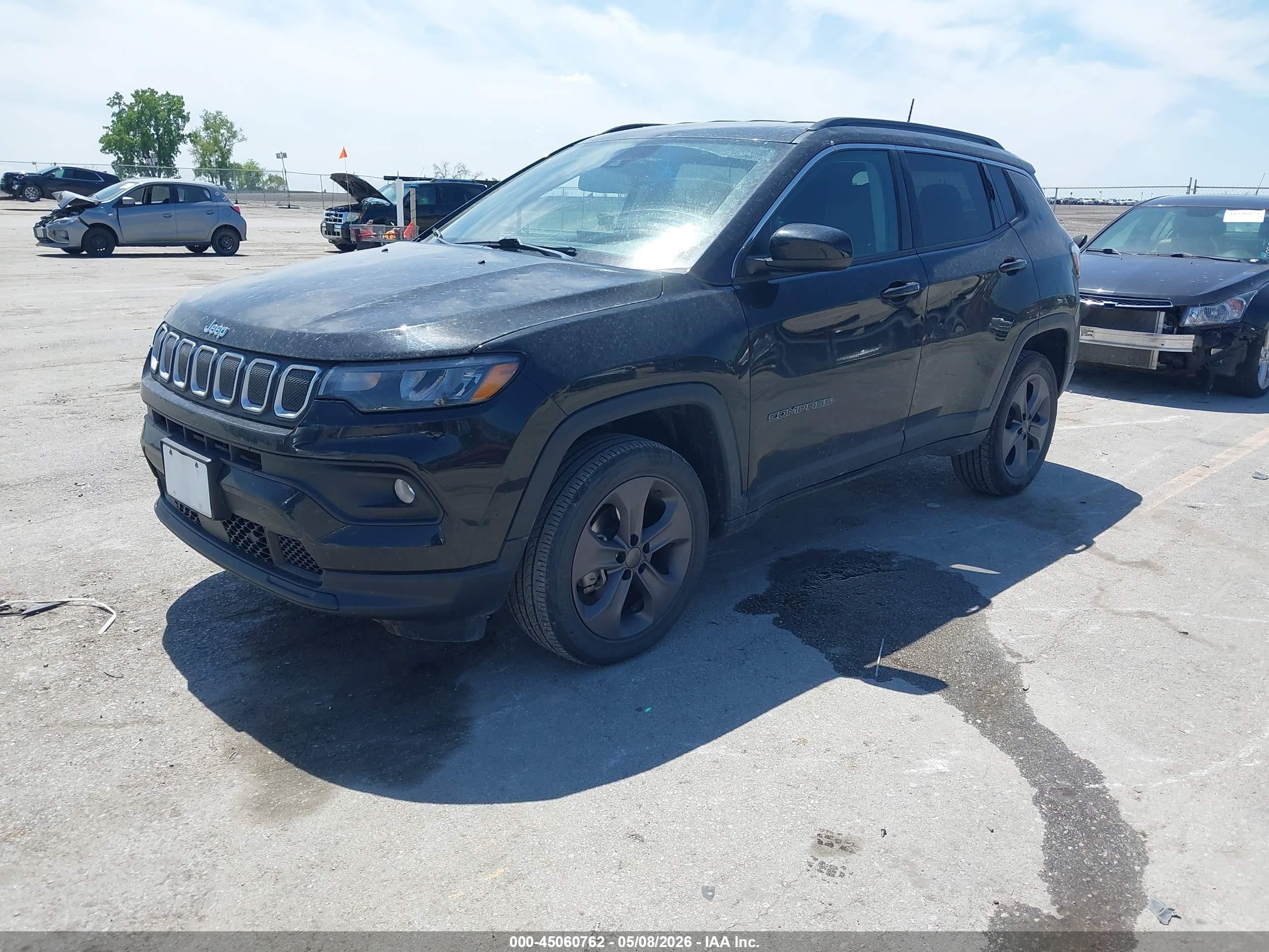 2022 Jeep Compass Latitude Lux 4x4 Black vin: 3C4NJDFB7NT135523