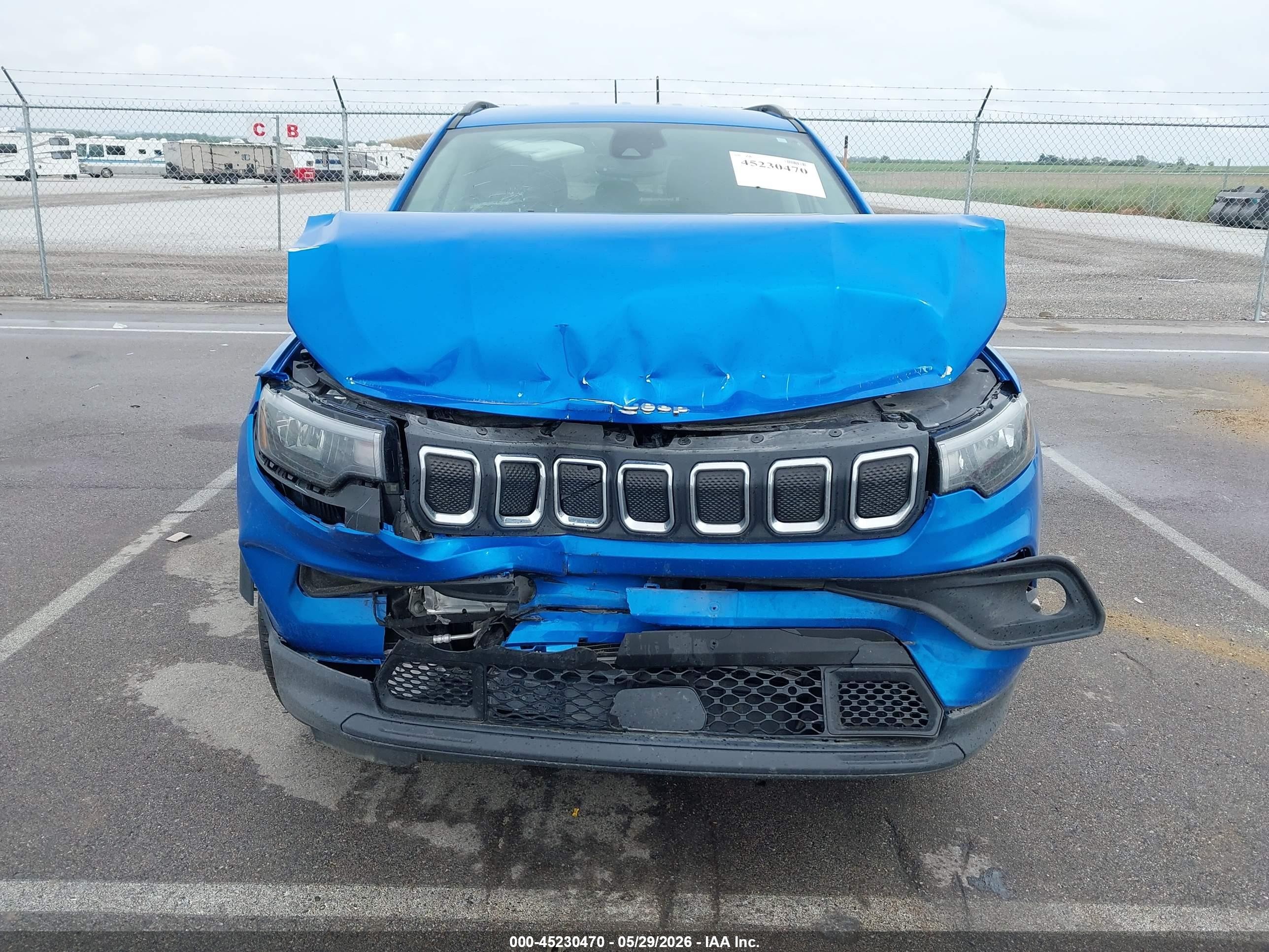 2022 Jeep Compass Latitude Lux 4x4 Blue vin: 3C4NJDFB7NT189906