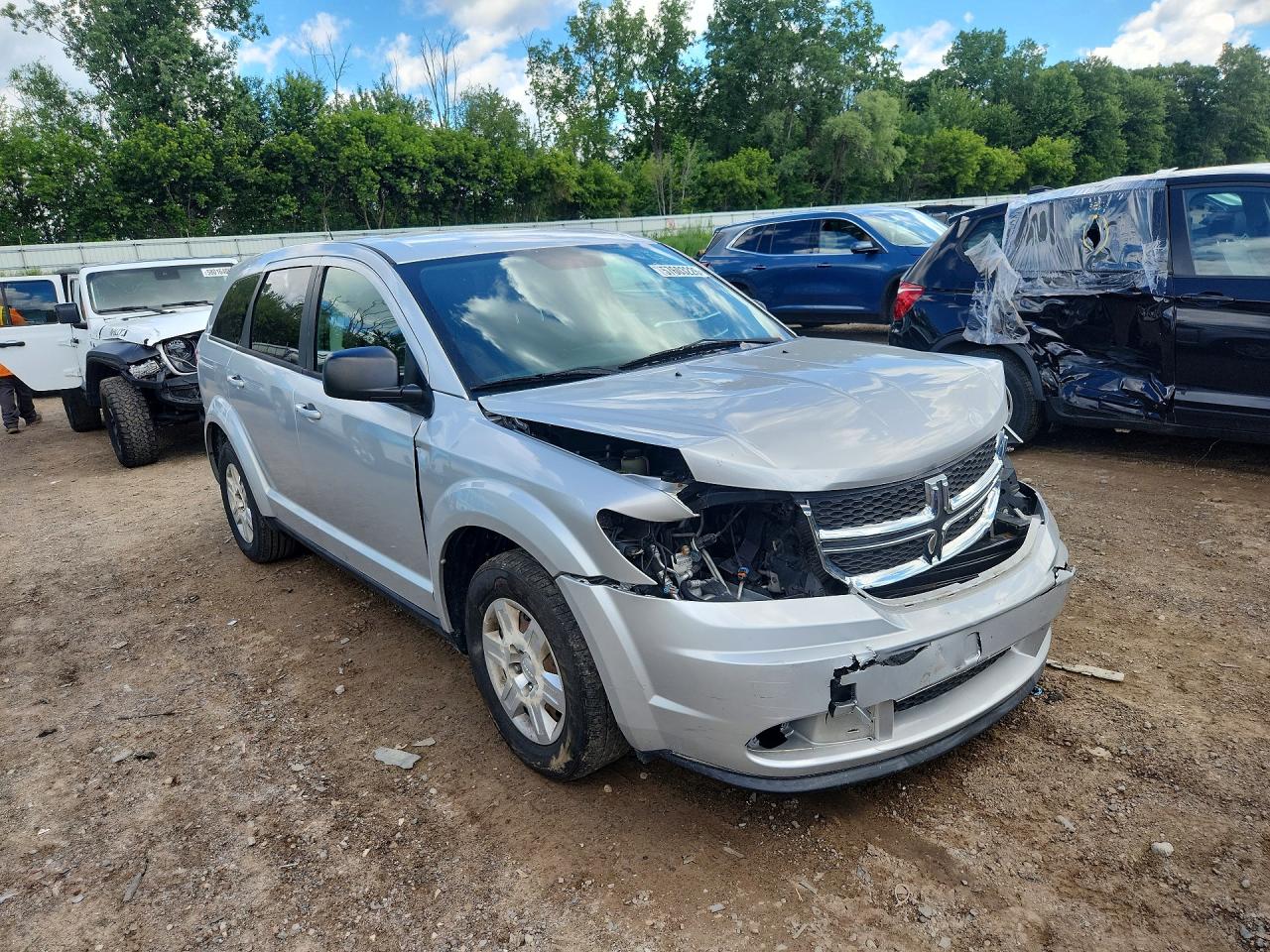 2012 Dodge Journey Se Silver vin: 3C4PDCAB0CT204812
